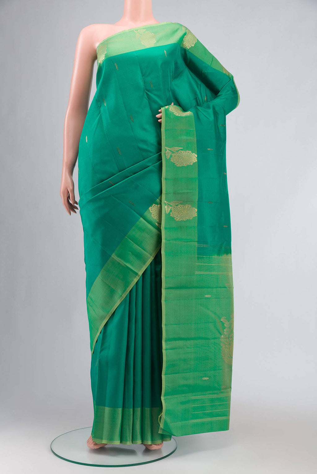 Green Kanchipuram Silk Saree
