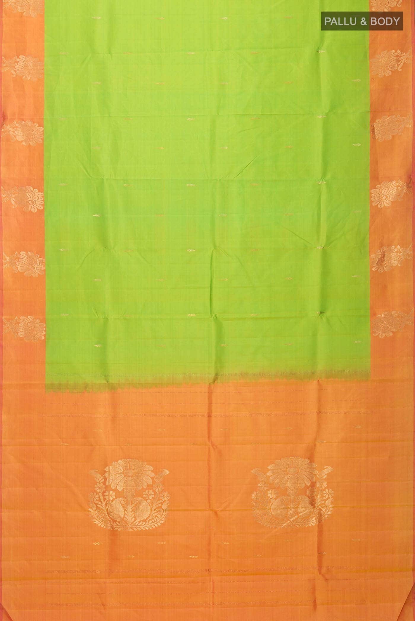 Green Dual Tone Kanchipuram Silk Saree
