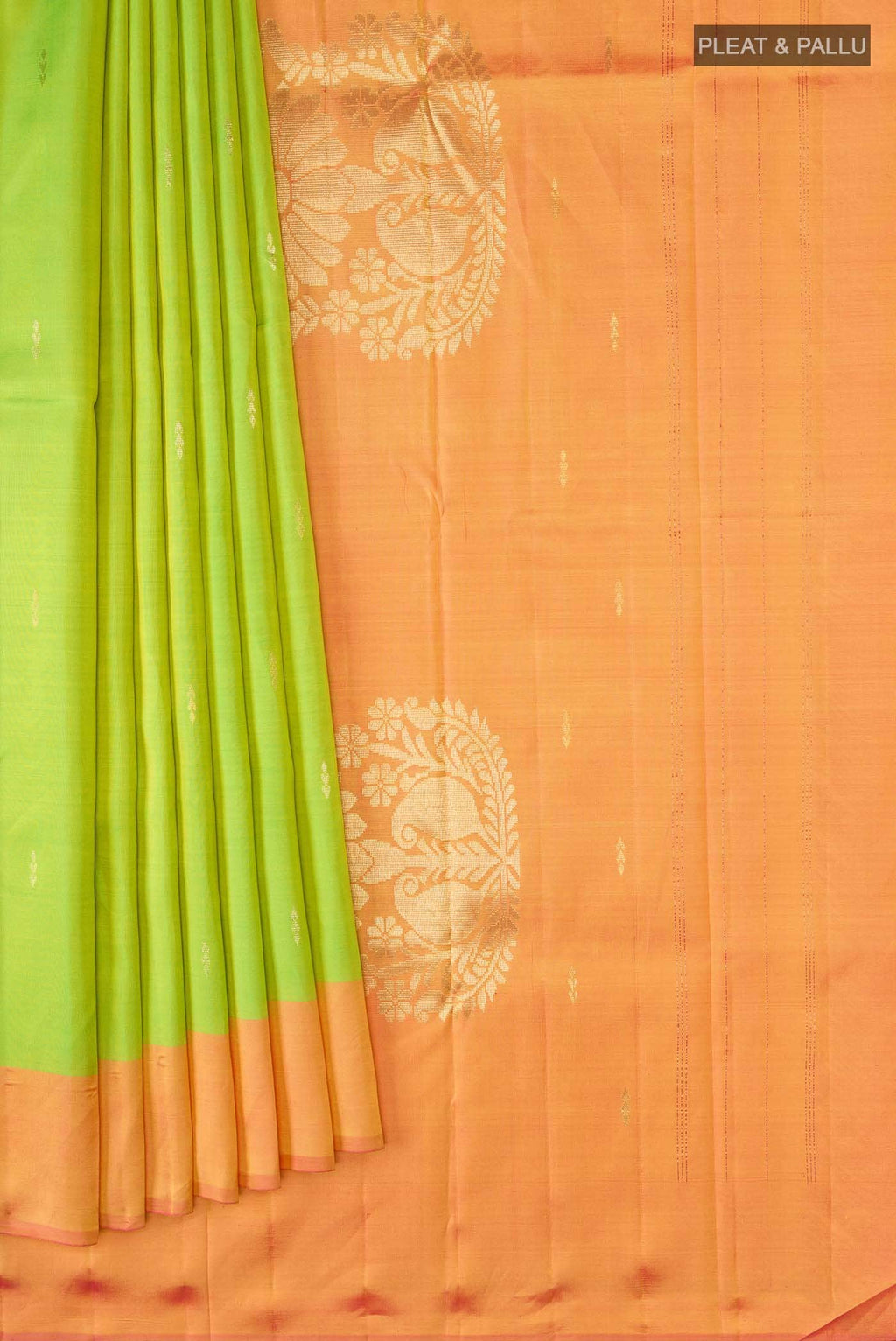 Green Dual Tone Kanchipuram Silk Saree