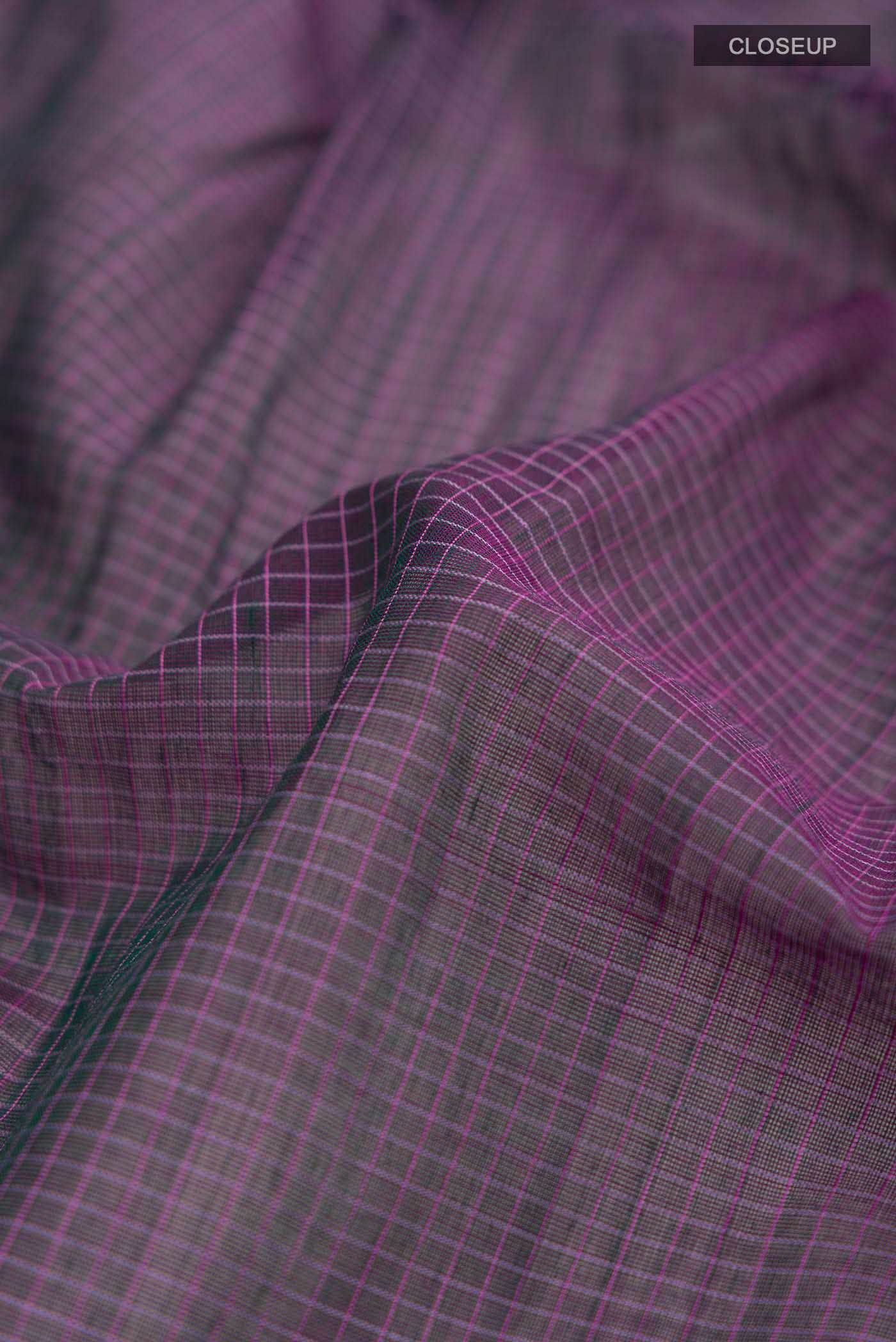 Purple Gadwal cotton Saree