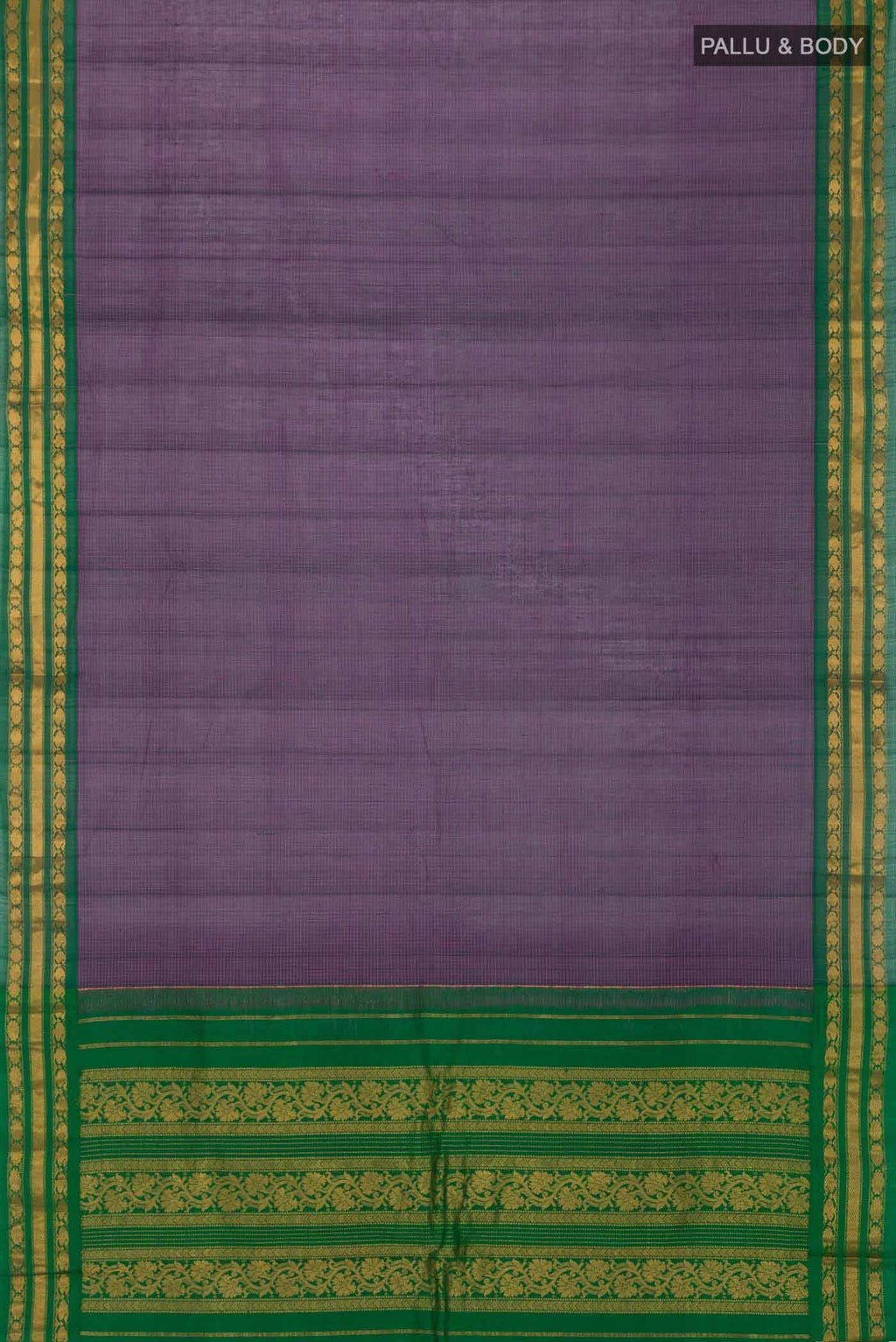 Purple Gadwal cotton Saree