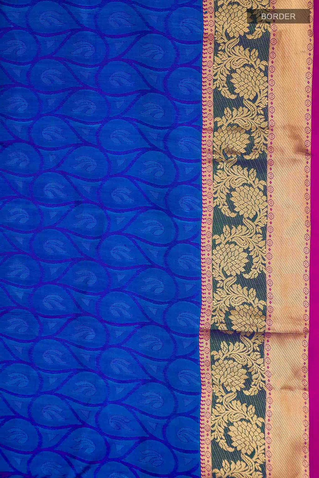 Blue Kanchipuram Silk Saree