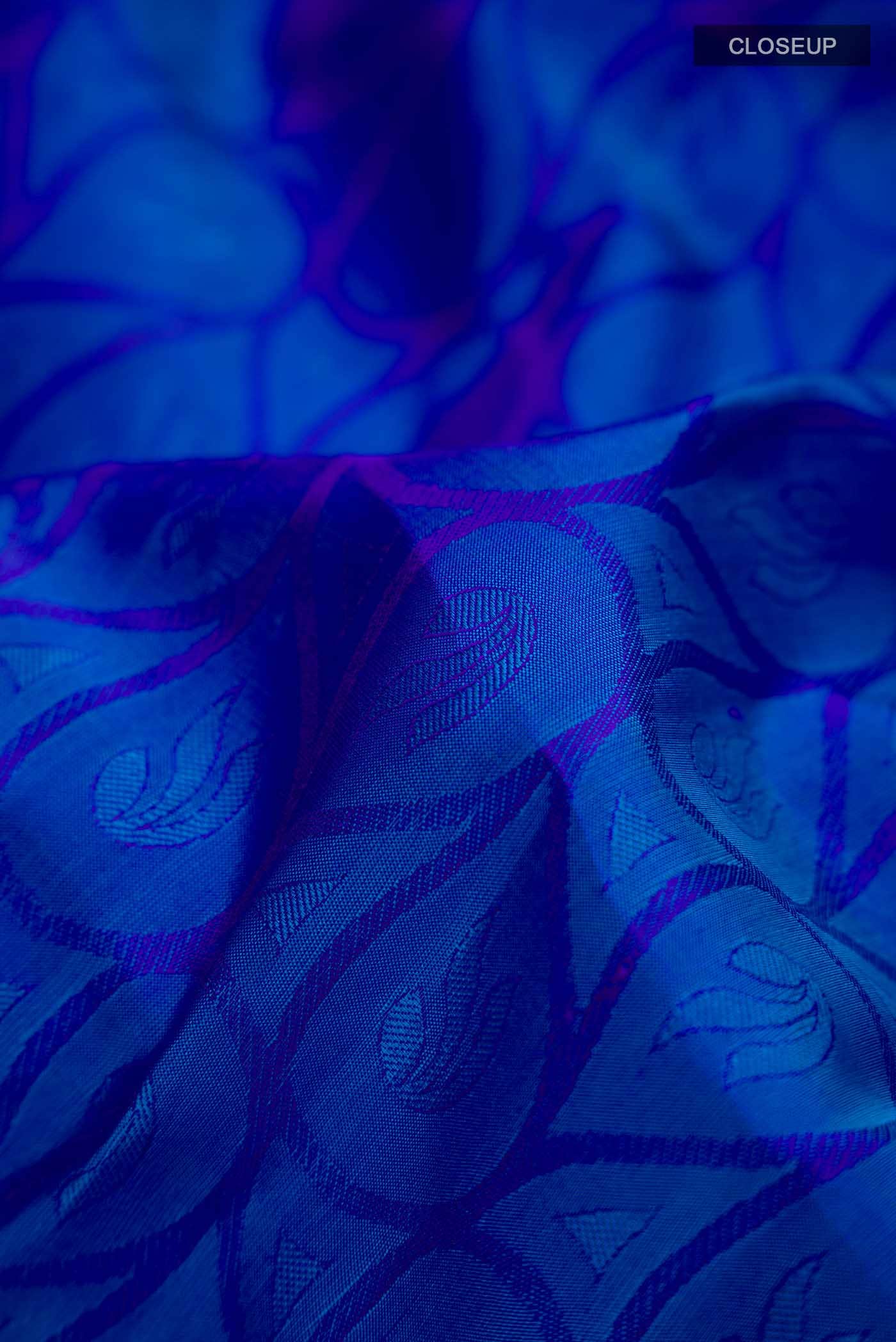 Blue Kanchipuram Silk Saree