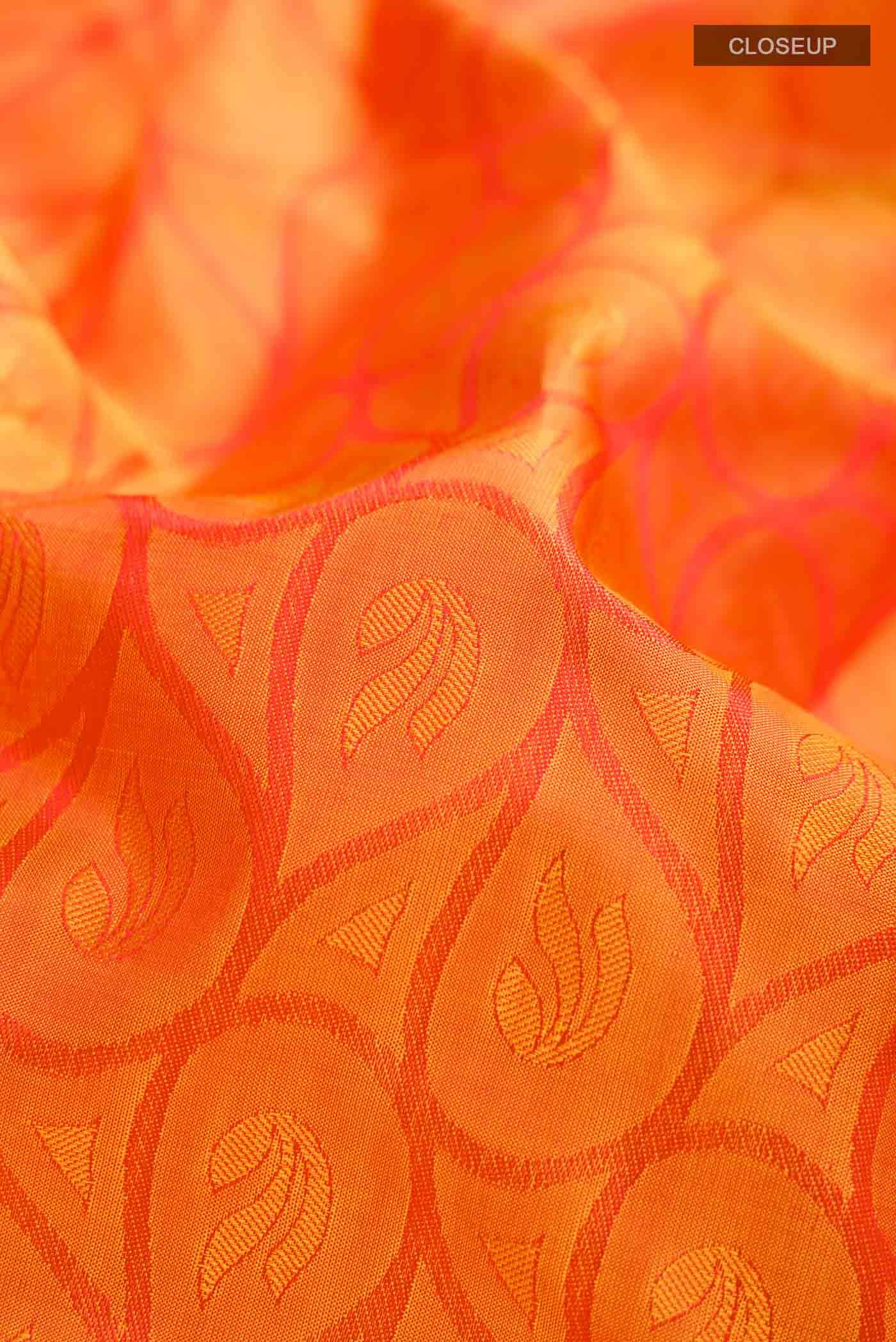Mustard Kanchipuram Silk Saree