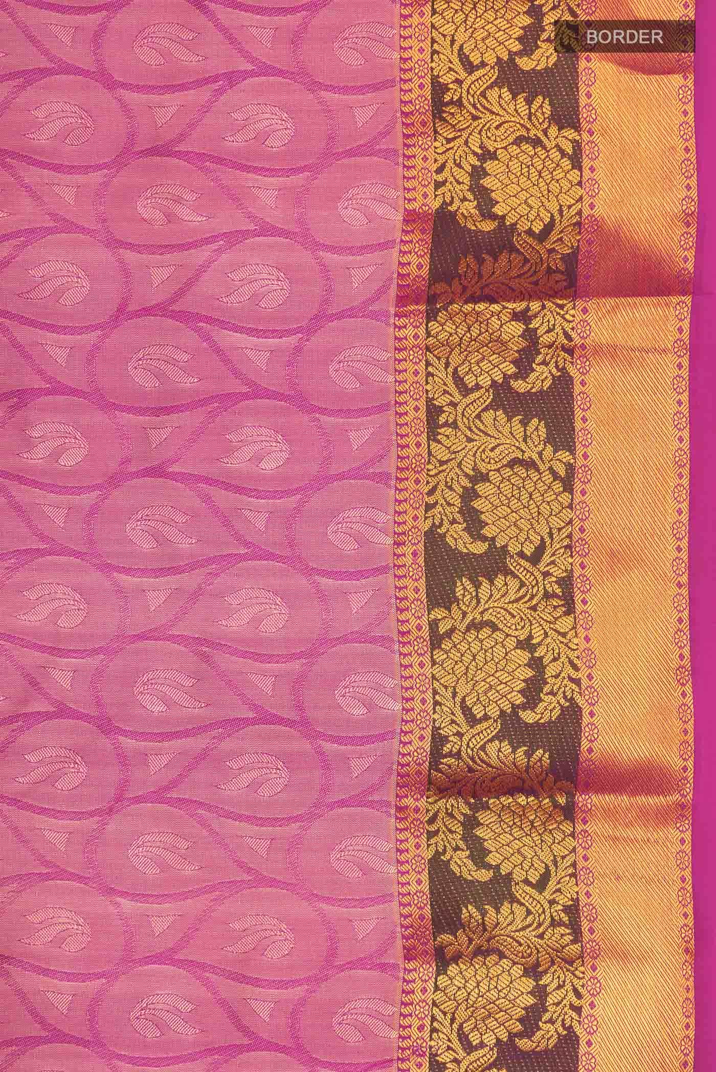 Pink Kanchipuram Silk Saree