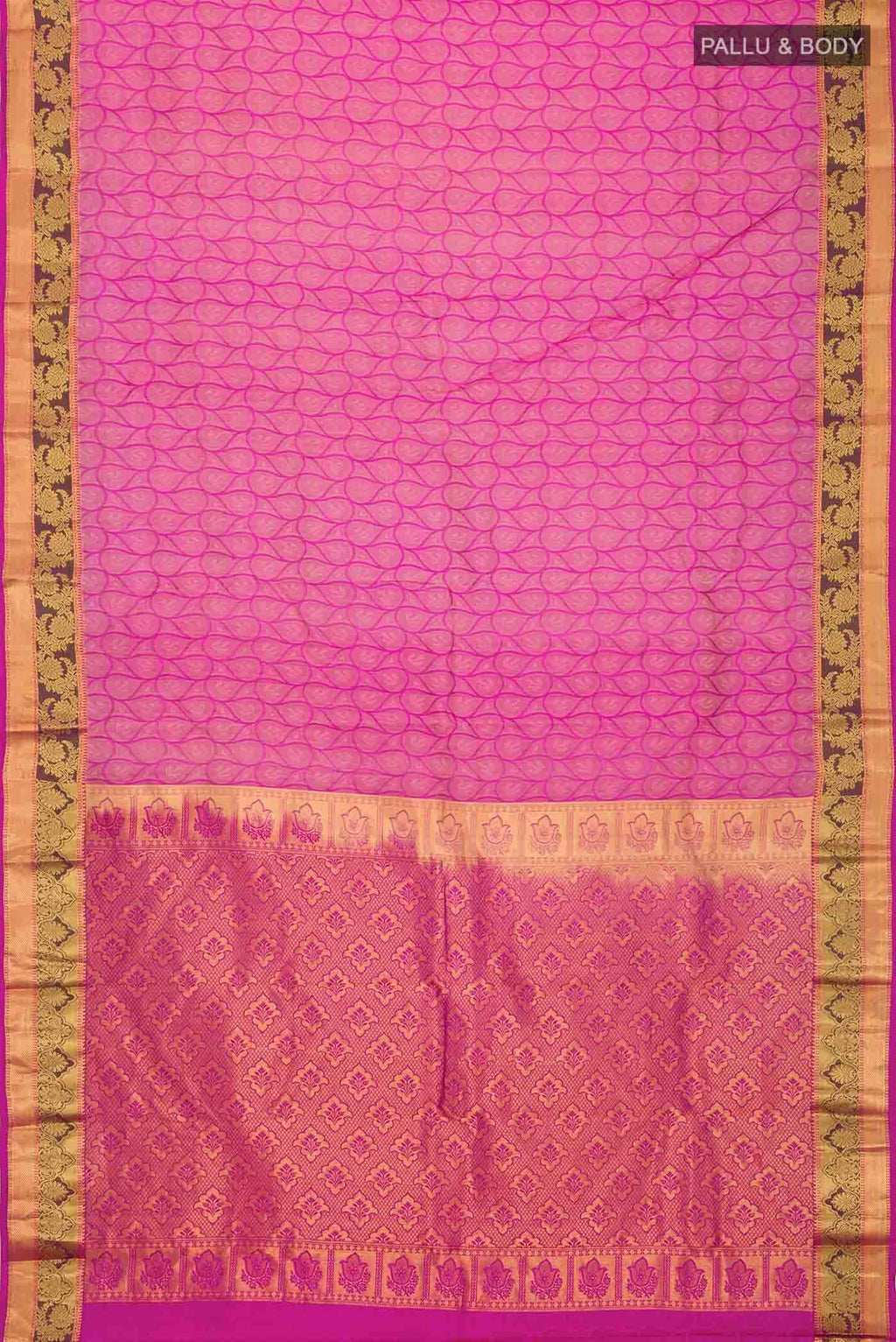 Pink Kanchipuram Silk Saree