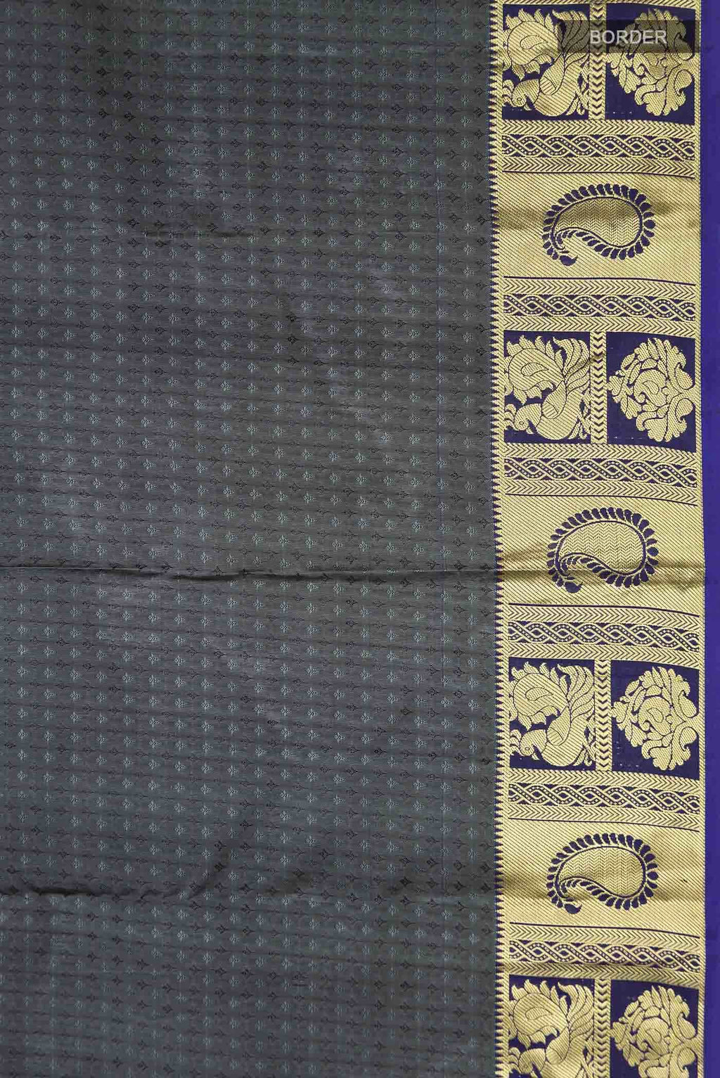 Grey Kanchipuram Silk Saree
