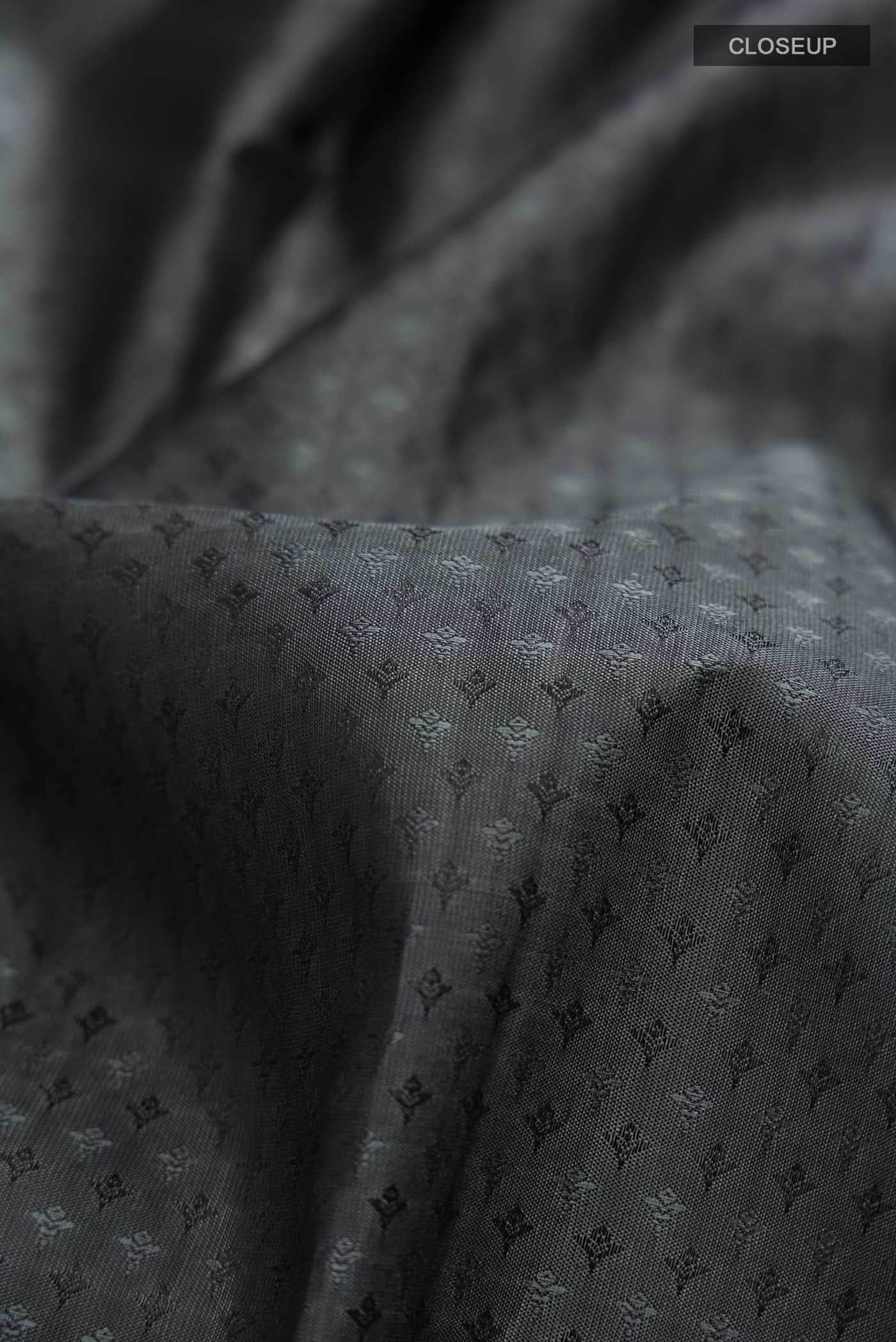 Grey Kanchipuram Silk Saree