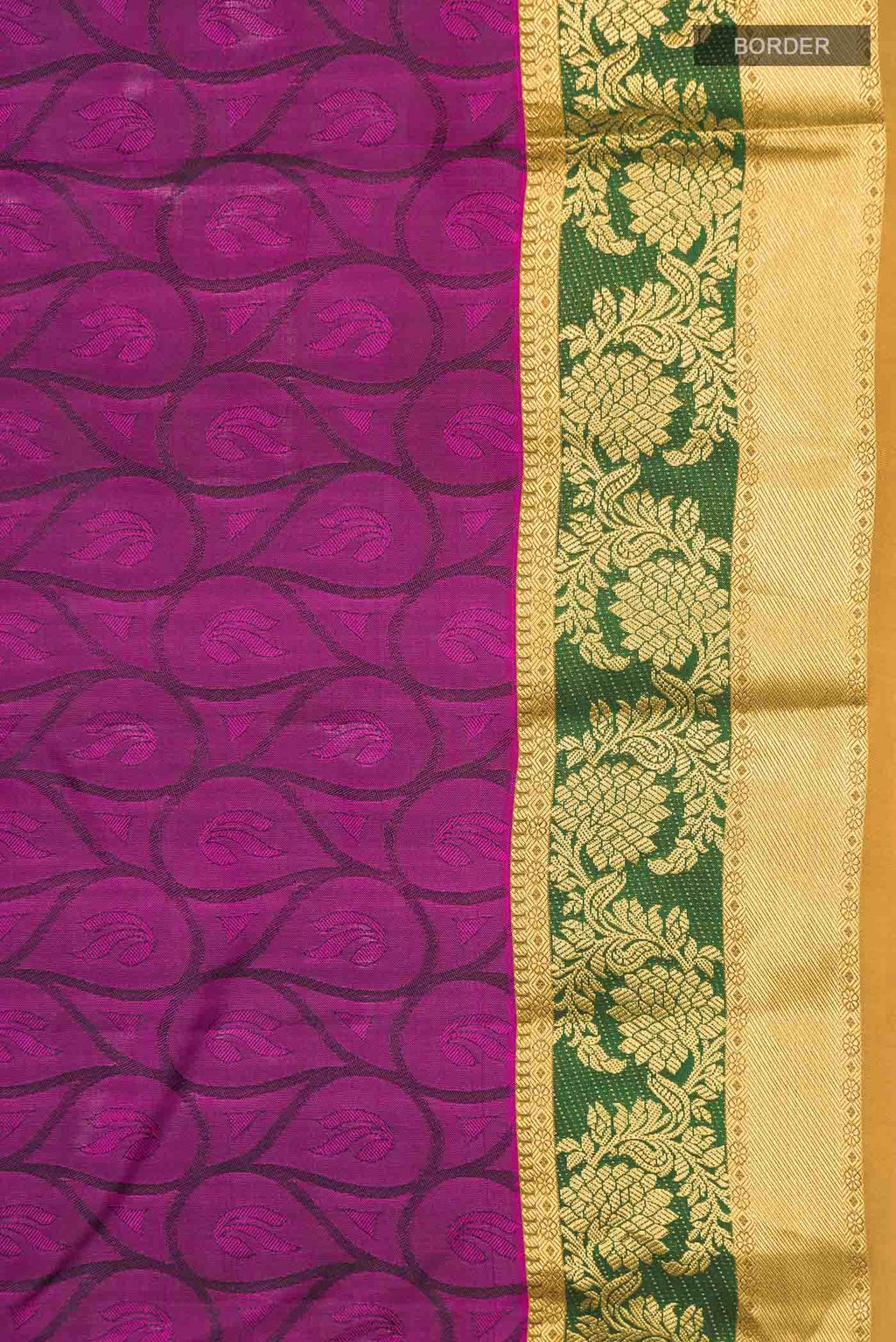 Purple Dual Tone Kanchipuram Silk Saree