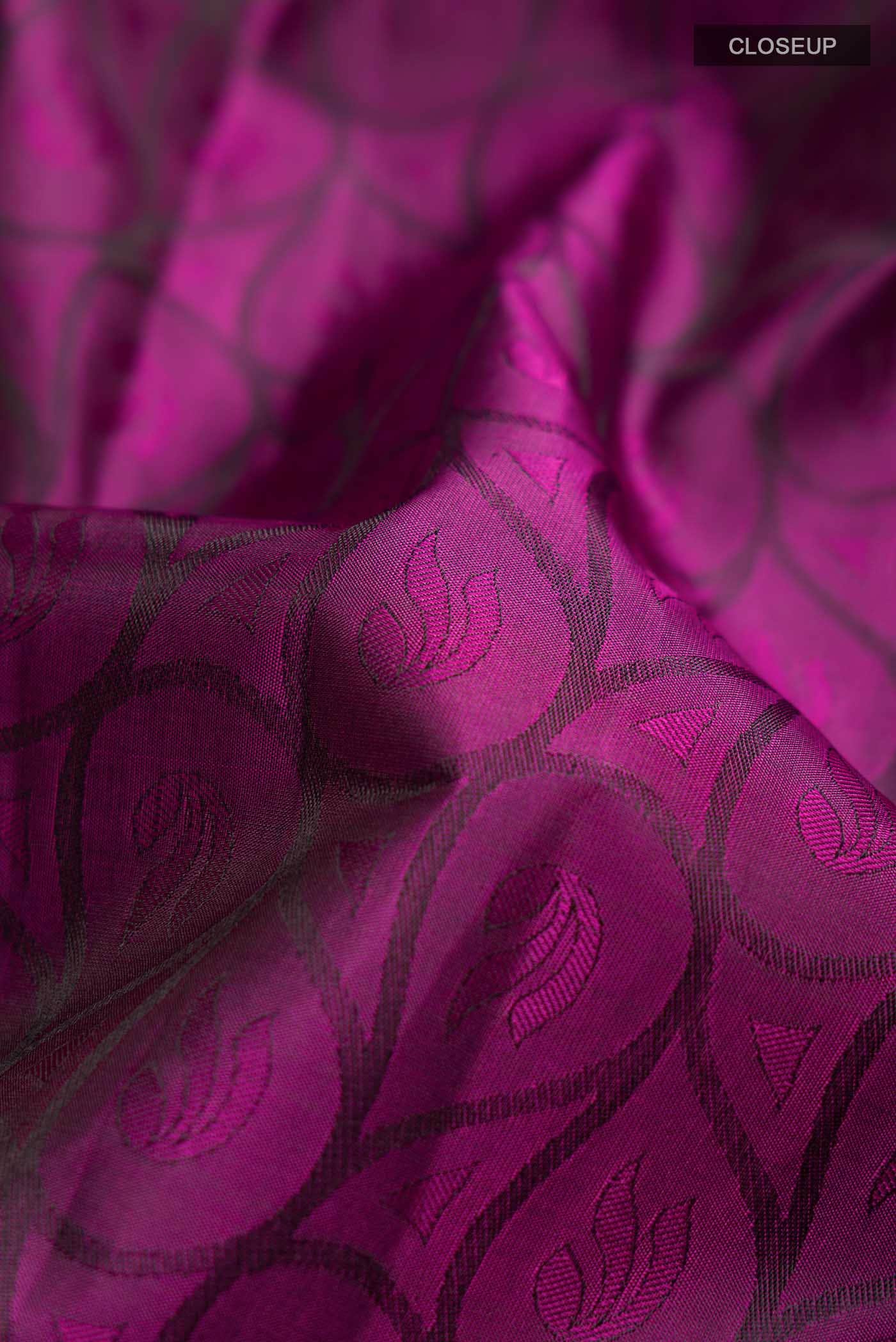 Purple Dual Tone Kanchipuram Silk Saree