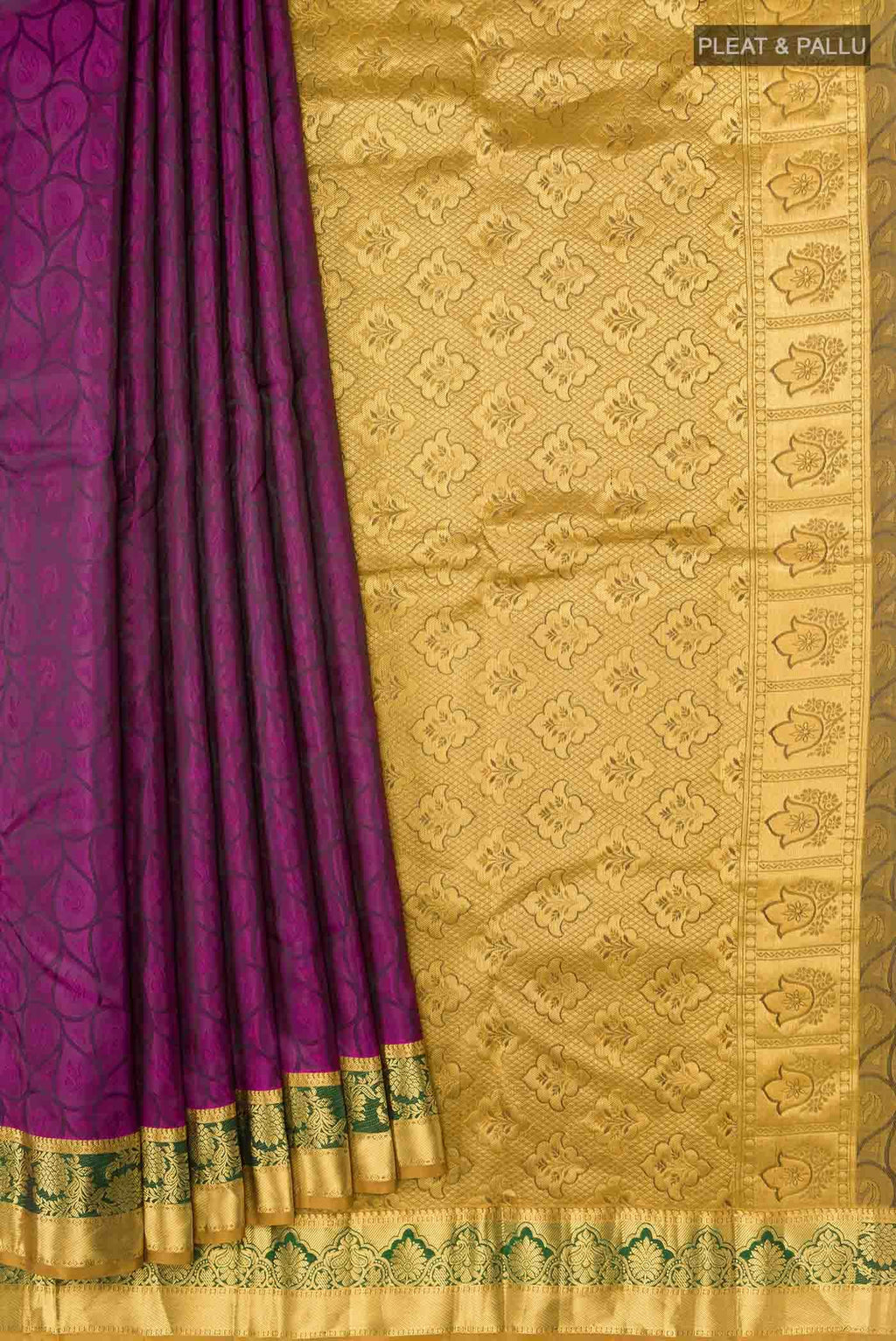 Purple Dual Tone Kanchipuram Silk Saree
