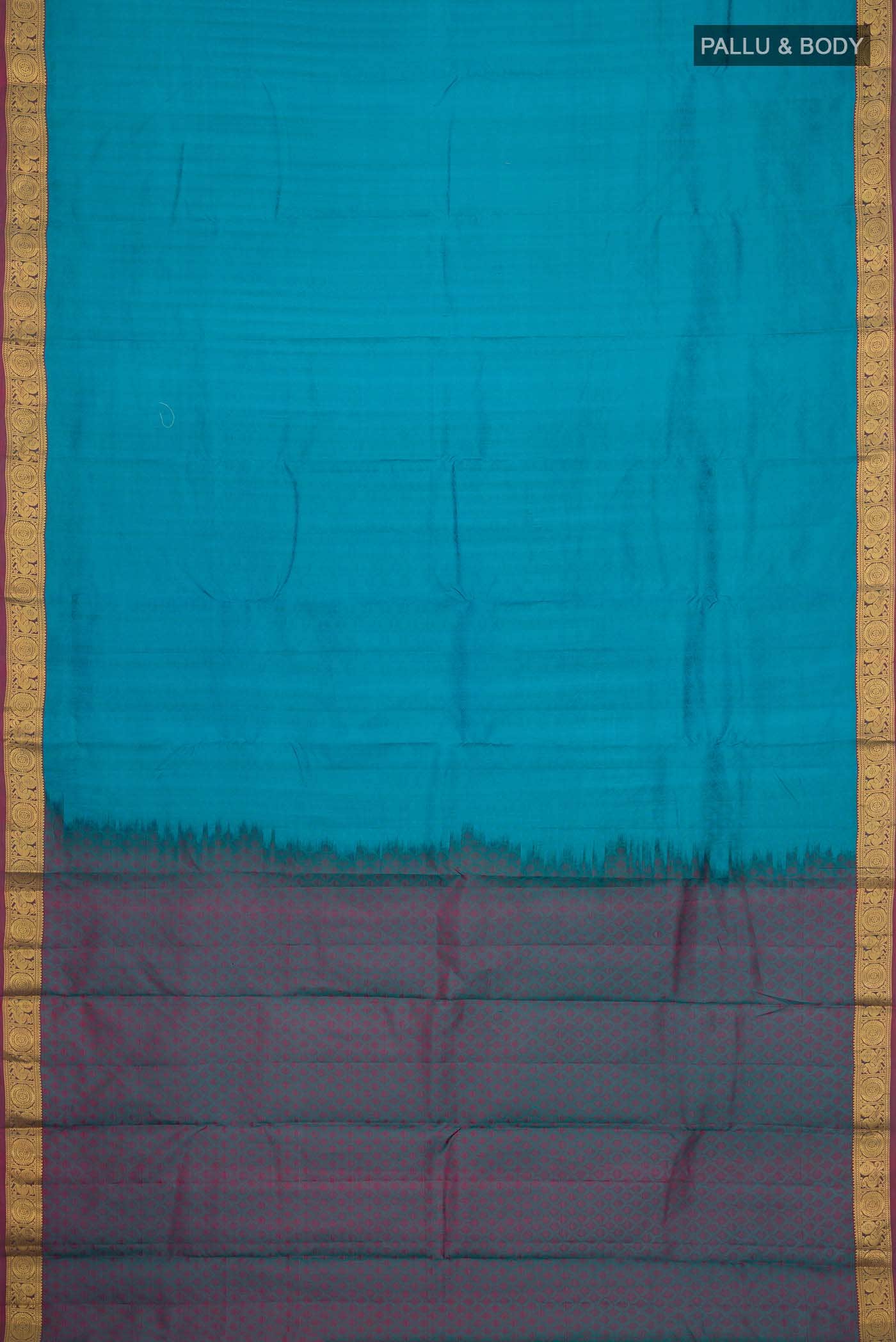 Blue Kanchipuram Silk Saree