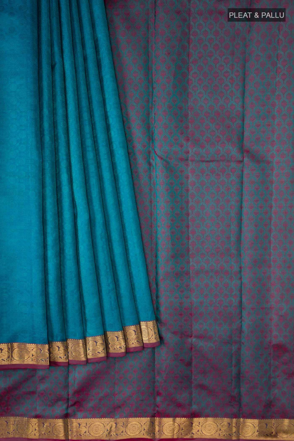 Blue Kanchipuram Silk Saree