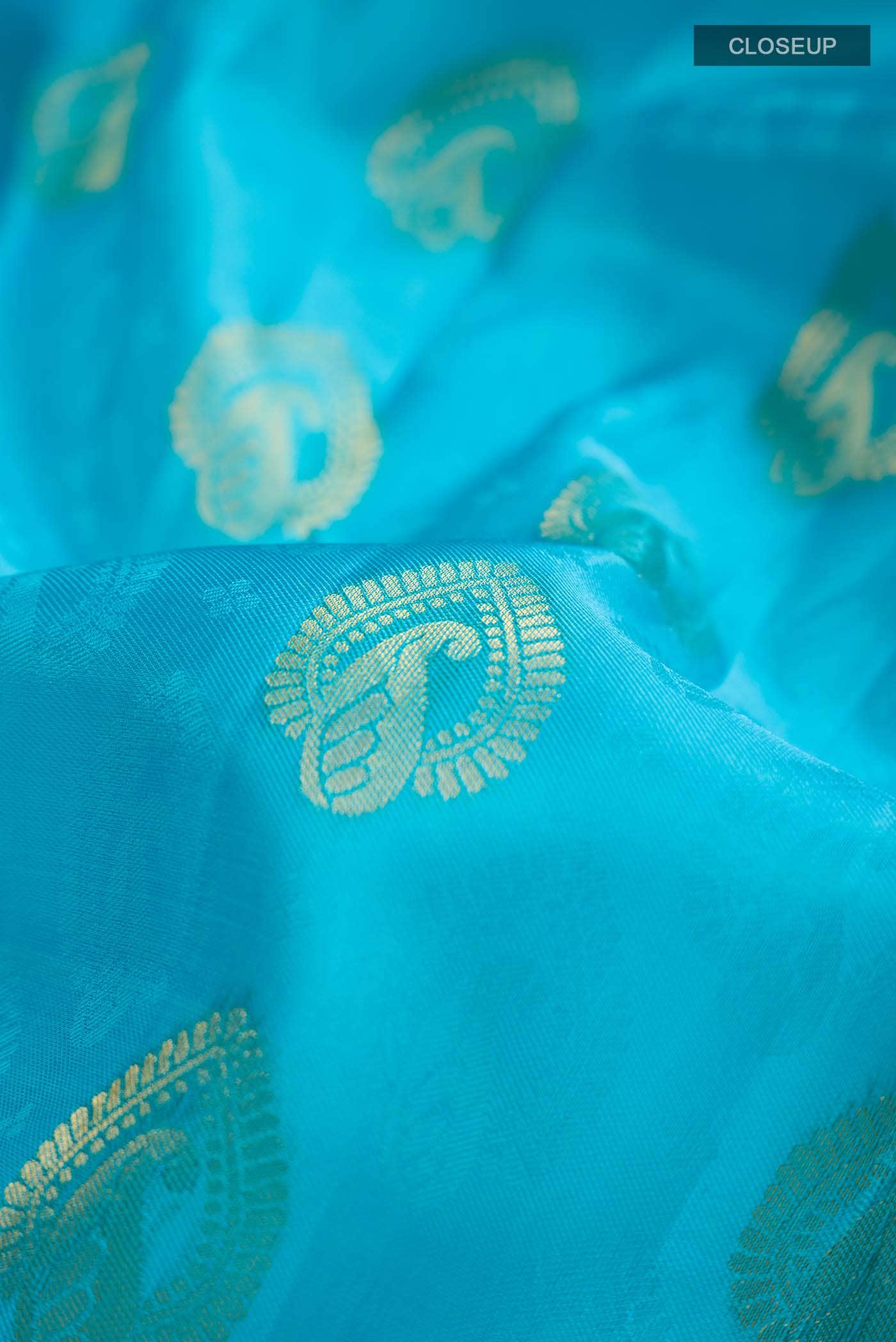 Blue Kanchipuram Silk Saree
