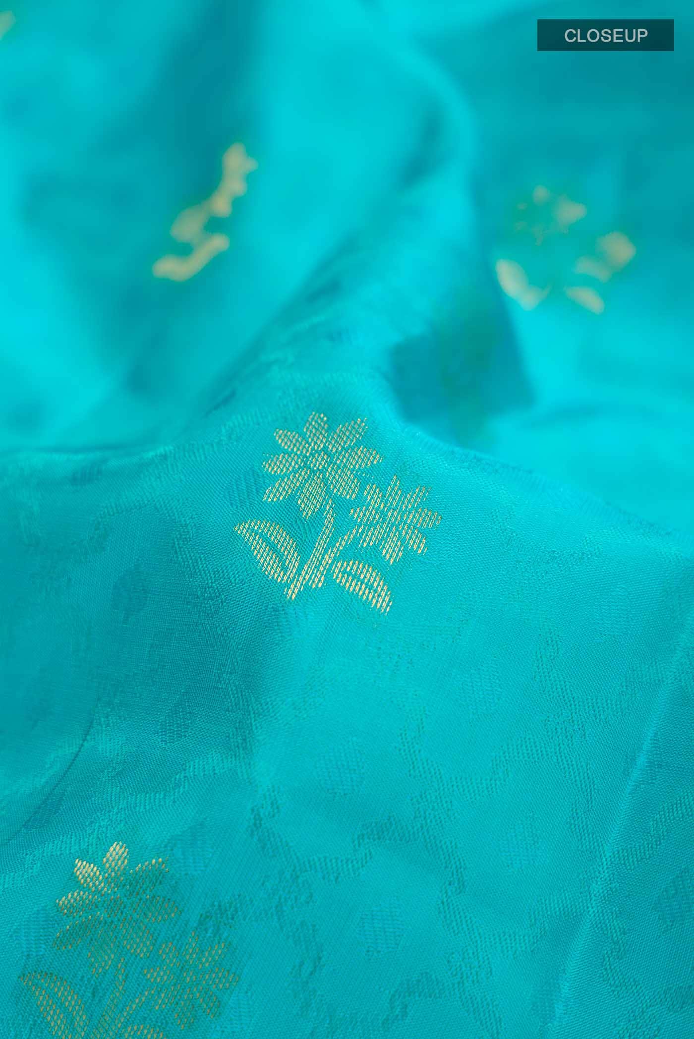 Blue Kanchipuram Silk Saree