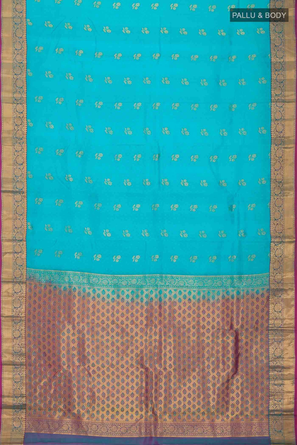 Blue Kanchipuram Silk Saree