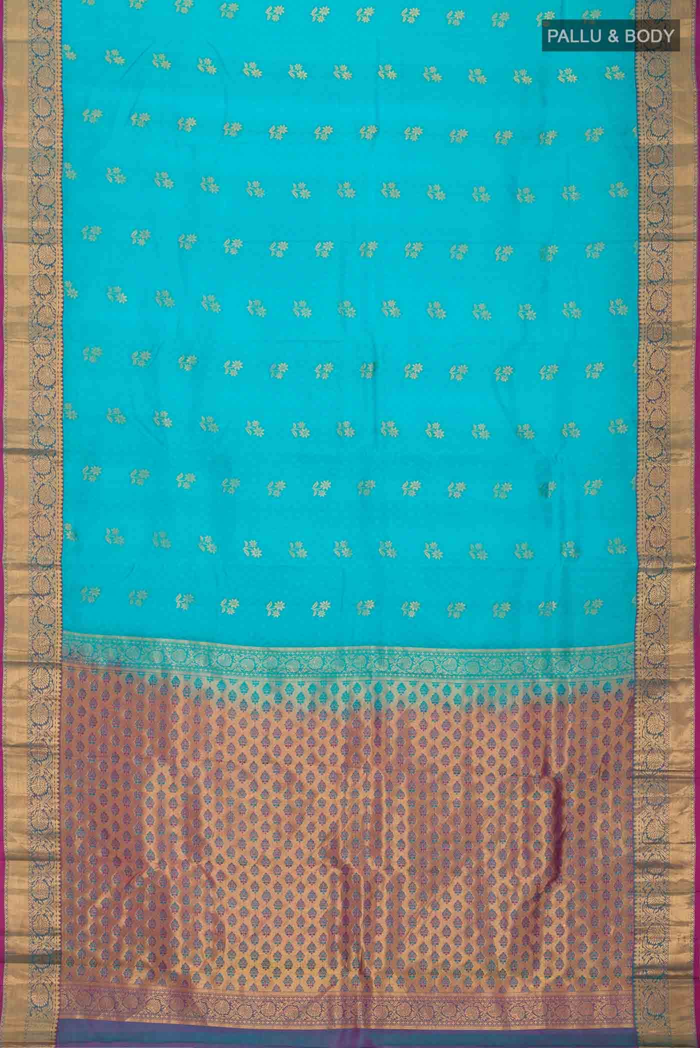 Blue Kanchipuram Silk Saree