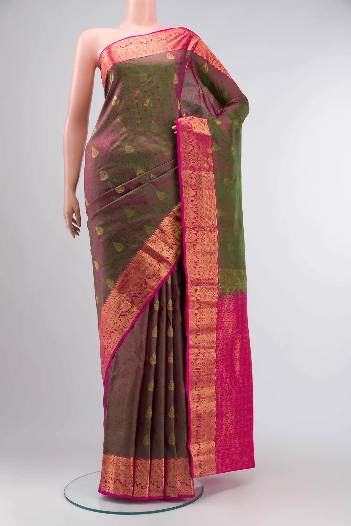 Green Kanchipuram Silk Saree