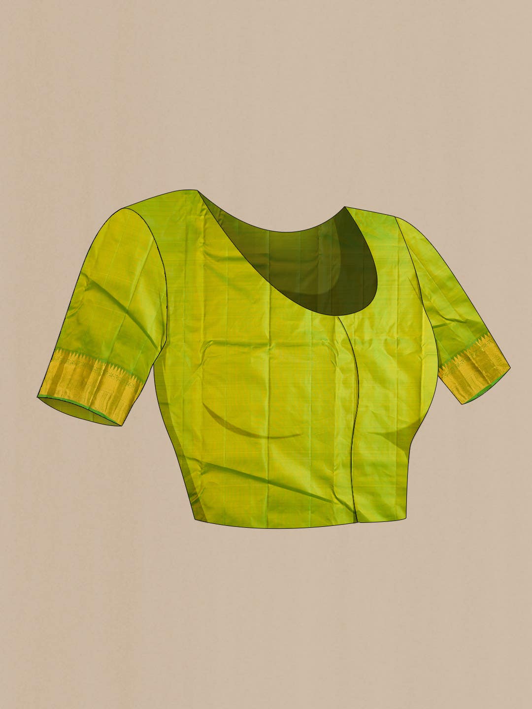 Yellow Kanchipuram Silk Saree