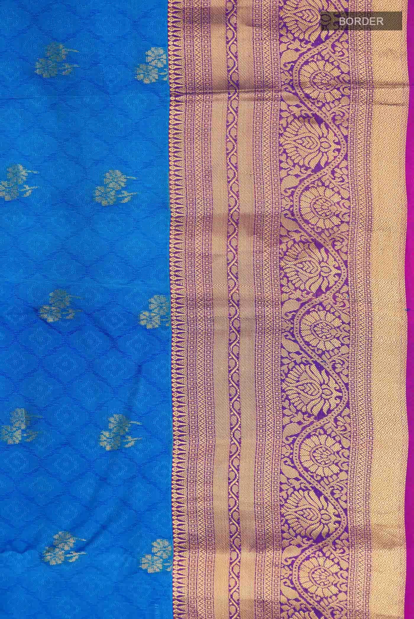 Blue Kanchipuram Silk Saree
