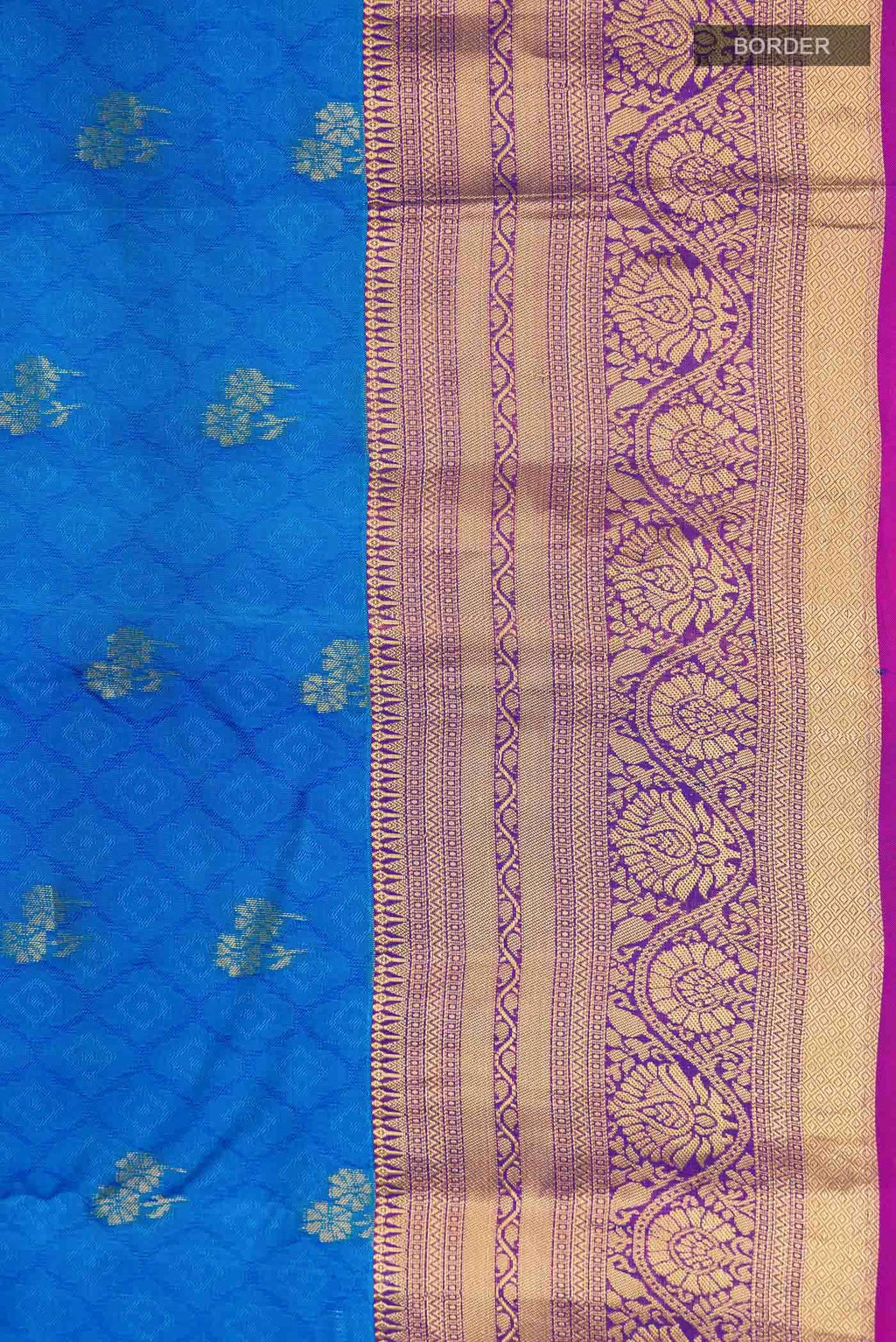 Blue Kanchipuram Silk Saree