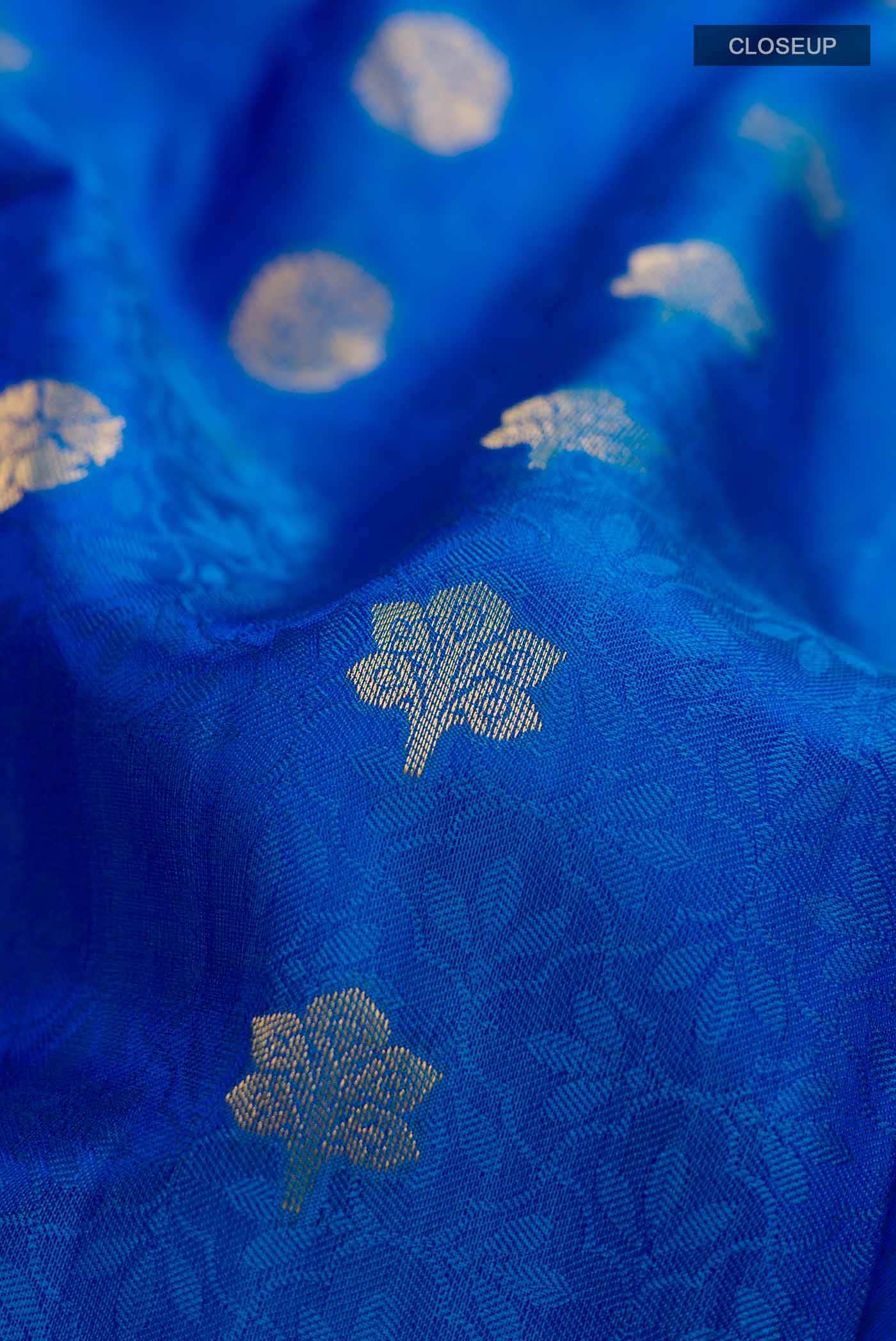 Blue Kanchipuram Silk Saree