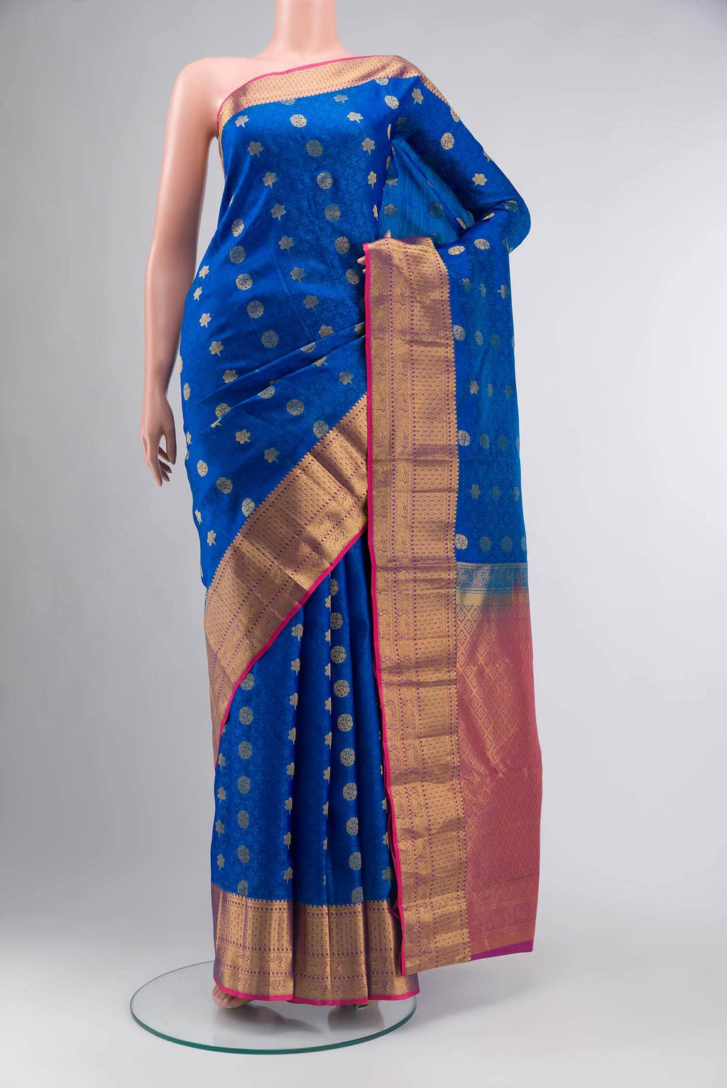 Blue Kanchipuram Silk Saree