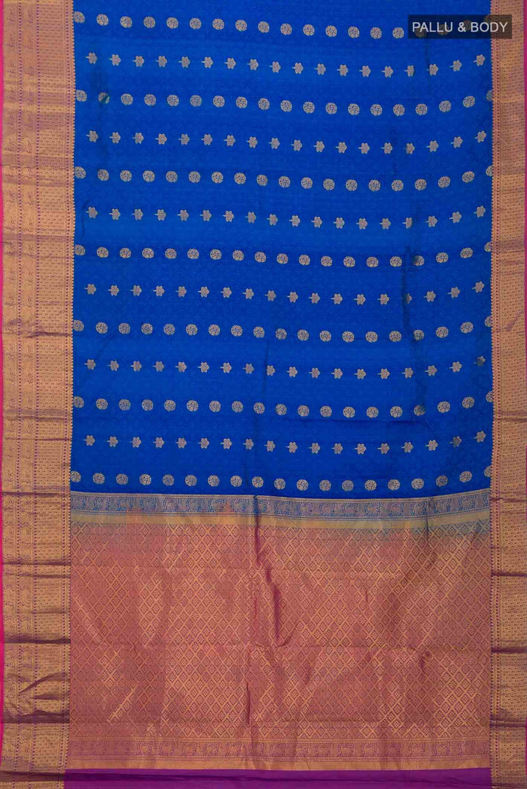 Blue Kanchipuram Silk Saree
