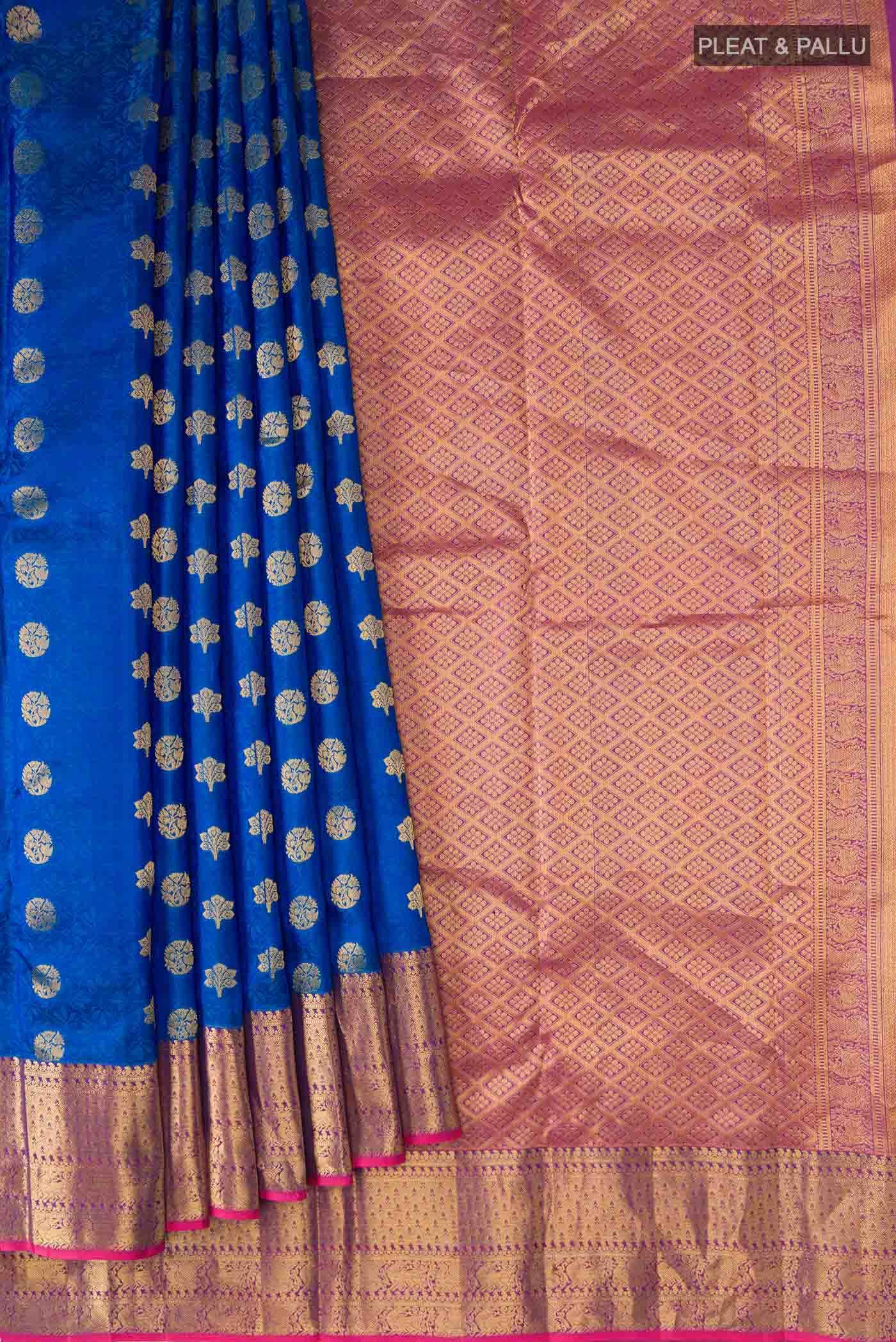 Blue Kanchipuram Silk Saree