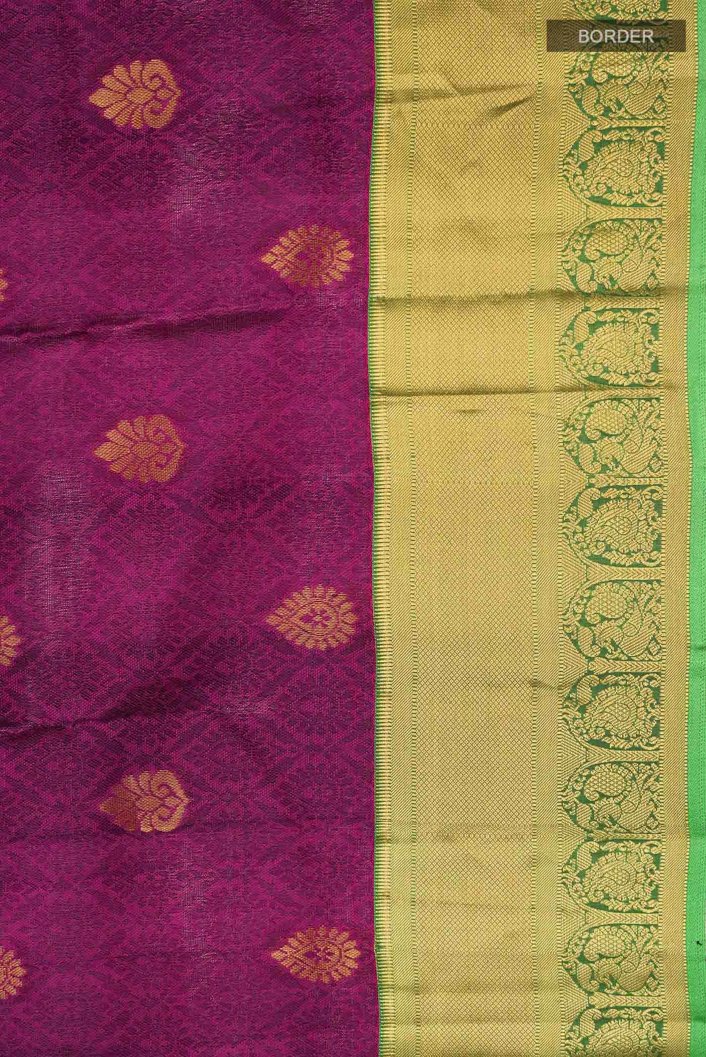 Purple Kanchipuram Silk Saree