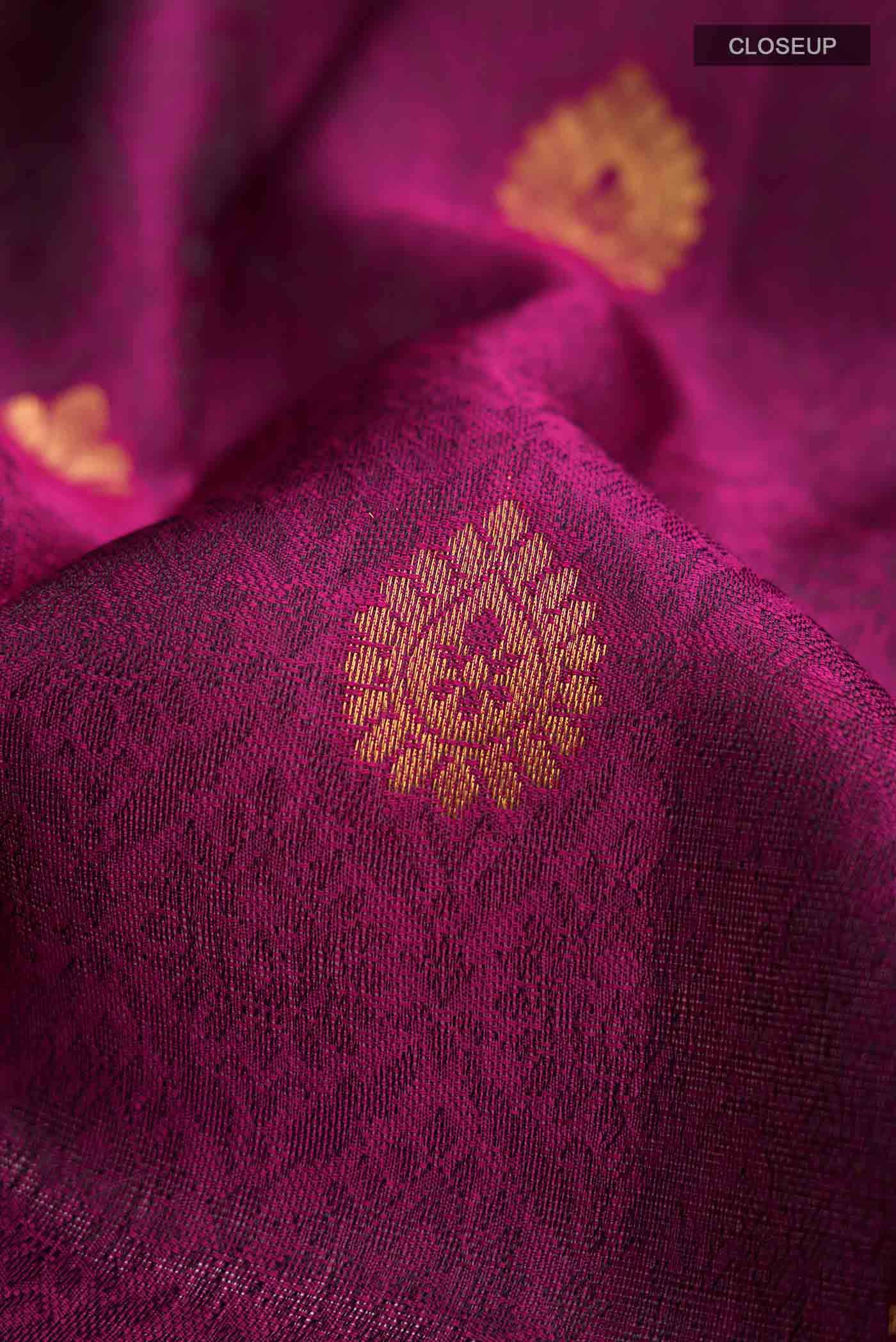 Purple Kanchipuram Silk Saree