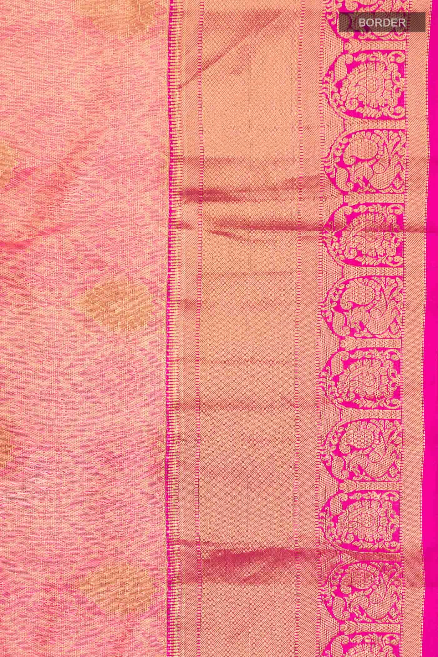 Yellow Kanchipuram Silk Saree