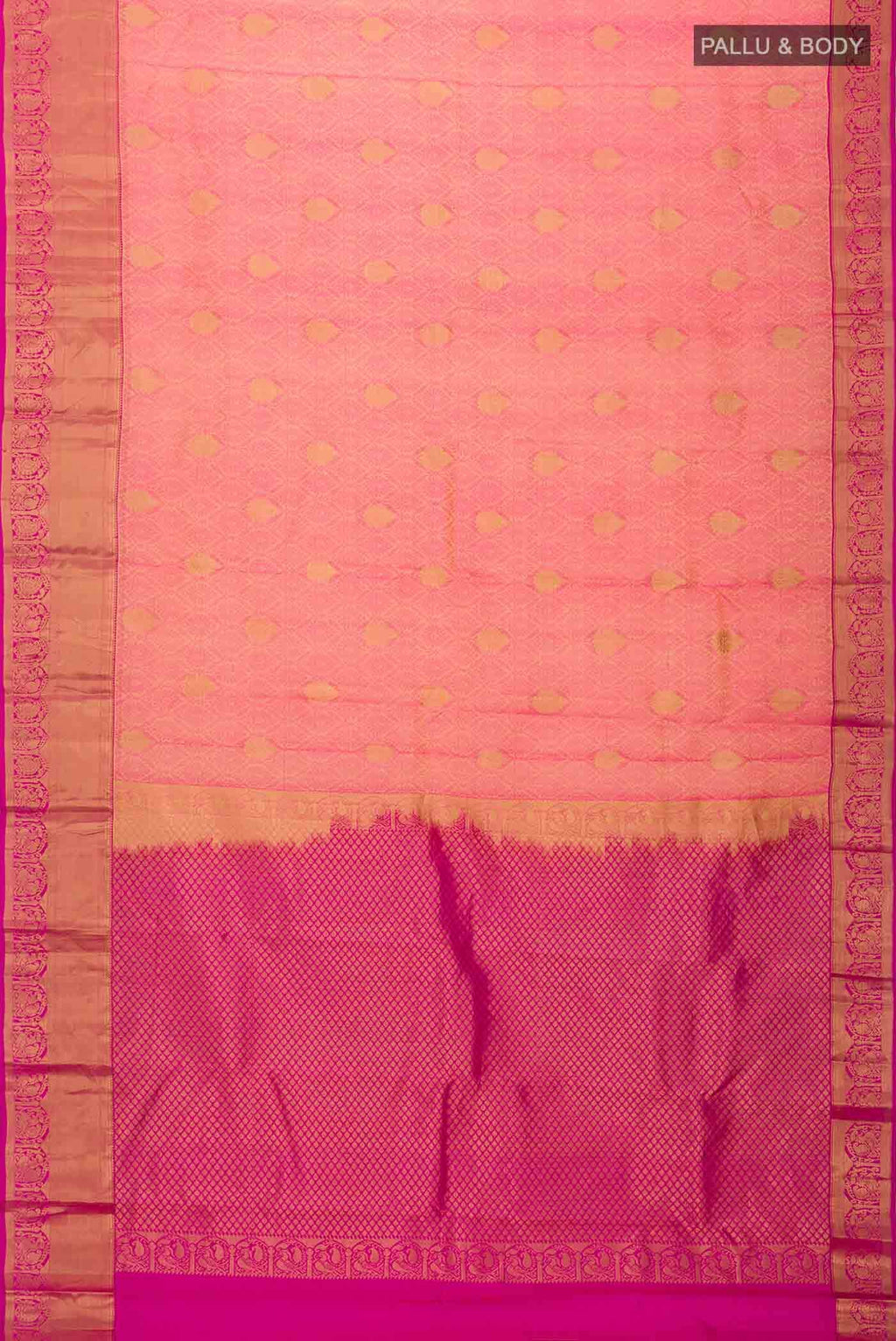Yellow Kanchipuram Silk Saree