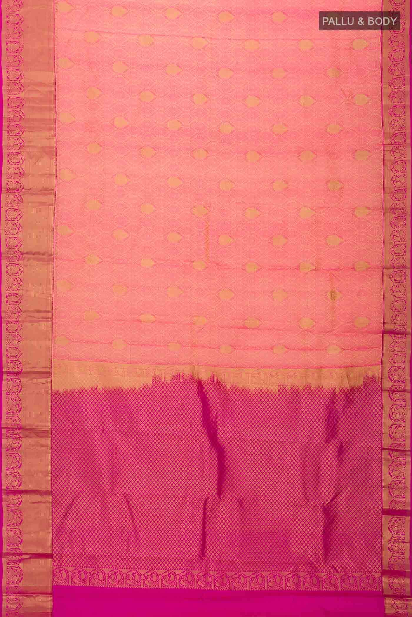 Yellow Kanchipuram Silk Saree