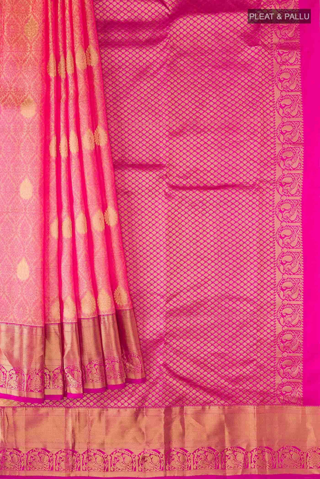 Yellow Kanchipuram Silk Saree