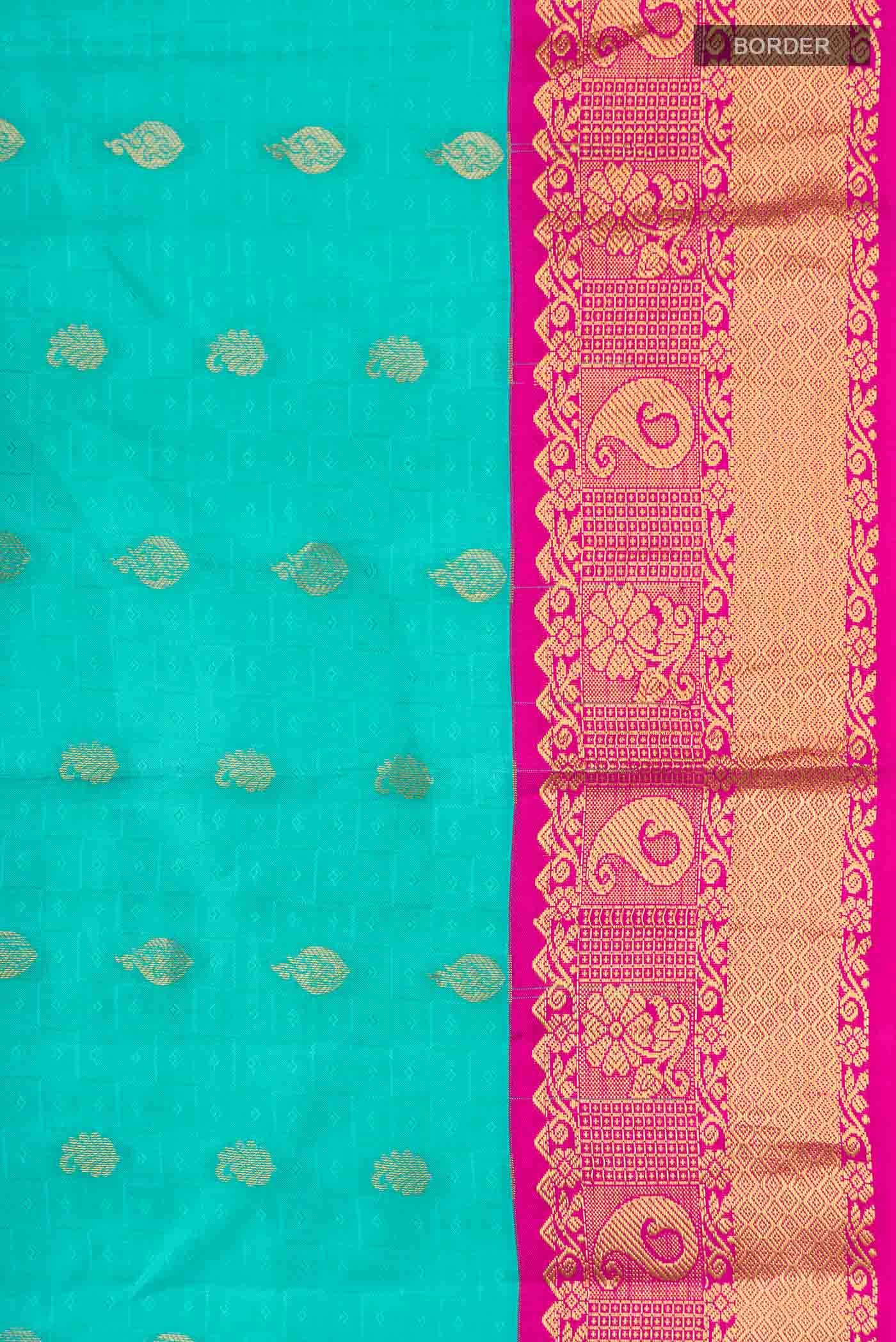 Blue Kanchipuram Silk Saree