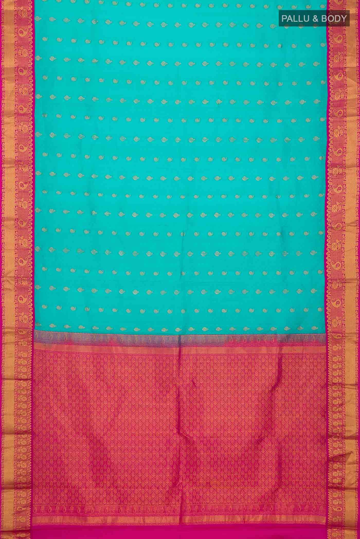 Blue Kanchipuram Silk Saree