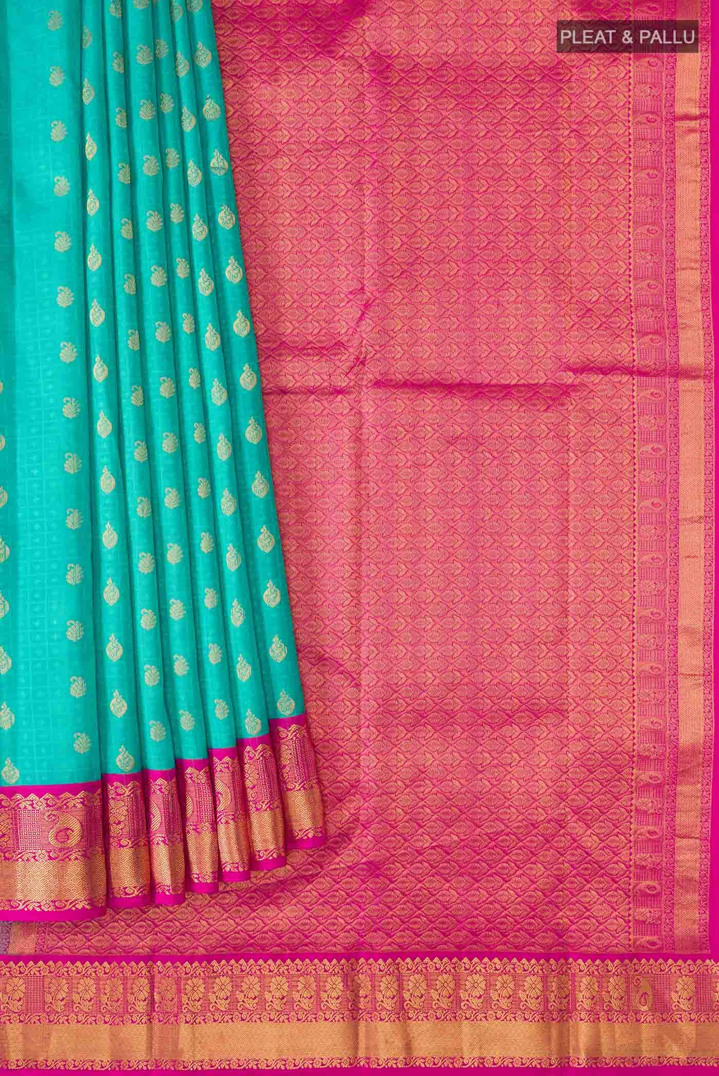 Blue Kanchipuram Silk Saree