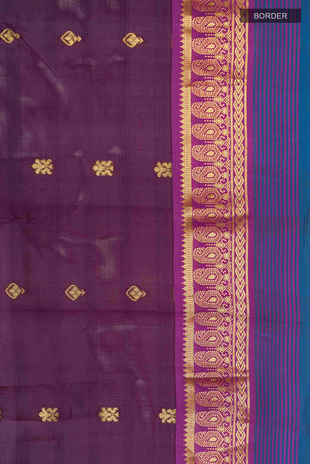 Purple Kanchipuram Silk Saree
