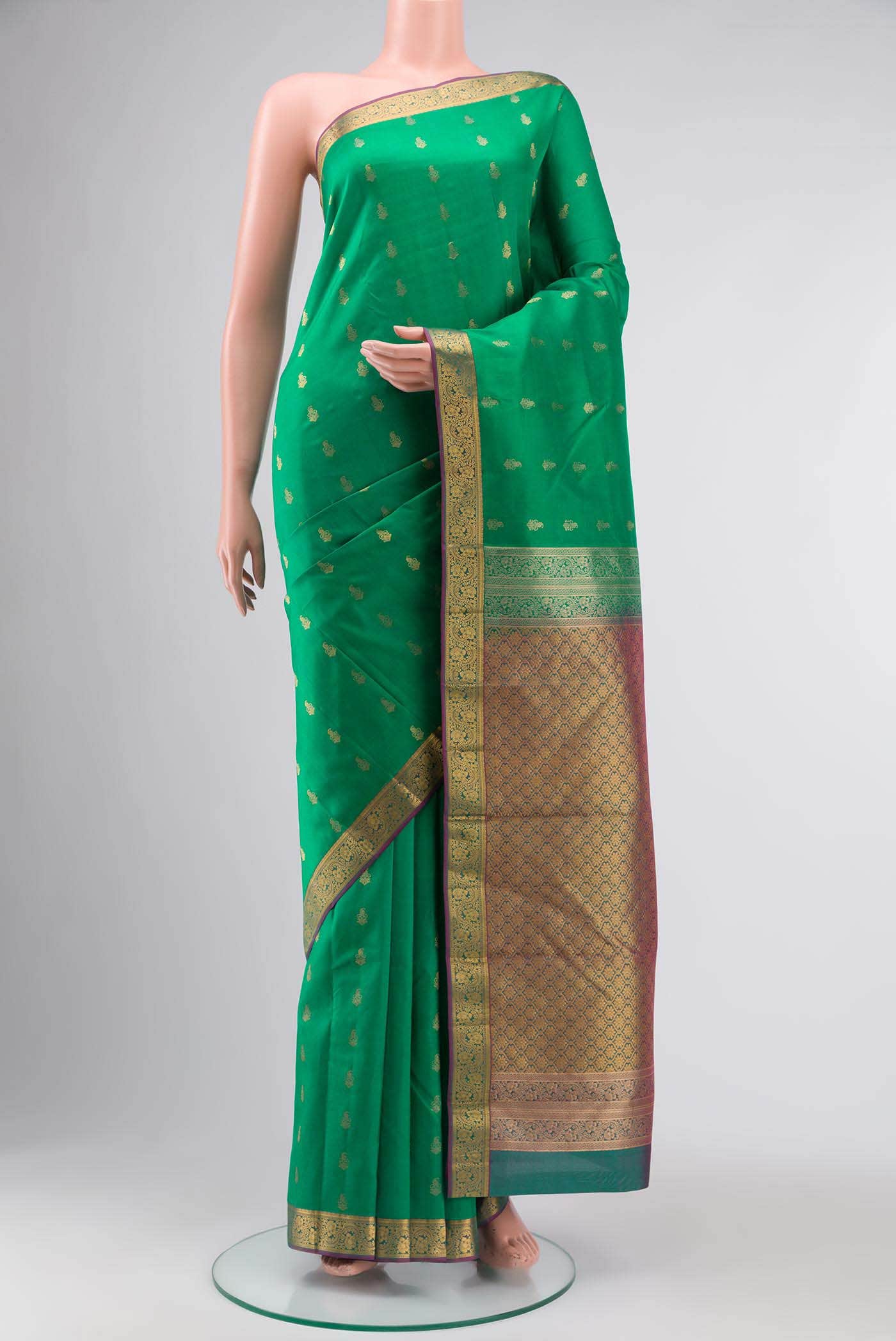 Green Kanchipuram Silk Saree