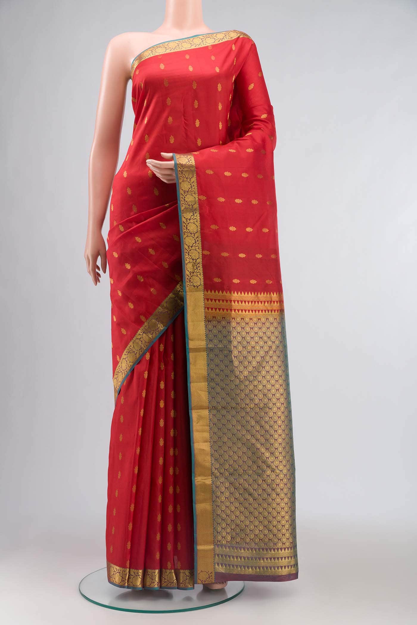 Red Kanchipuram Silk Saree