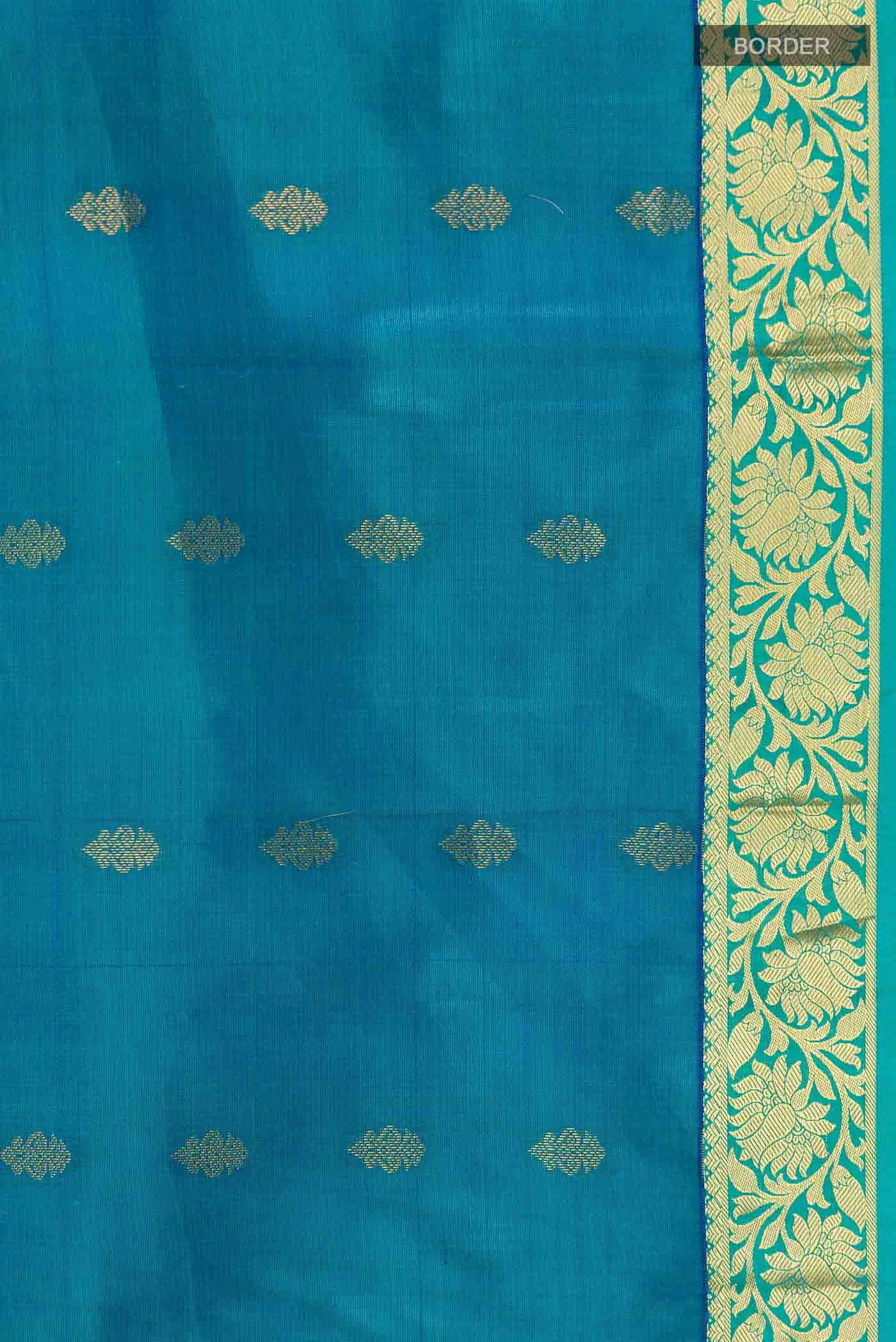 Blue Kanchipuram Silk Saree