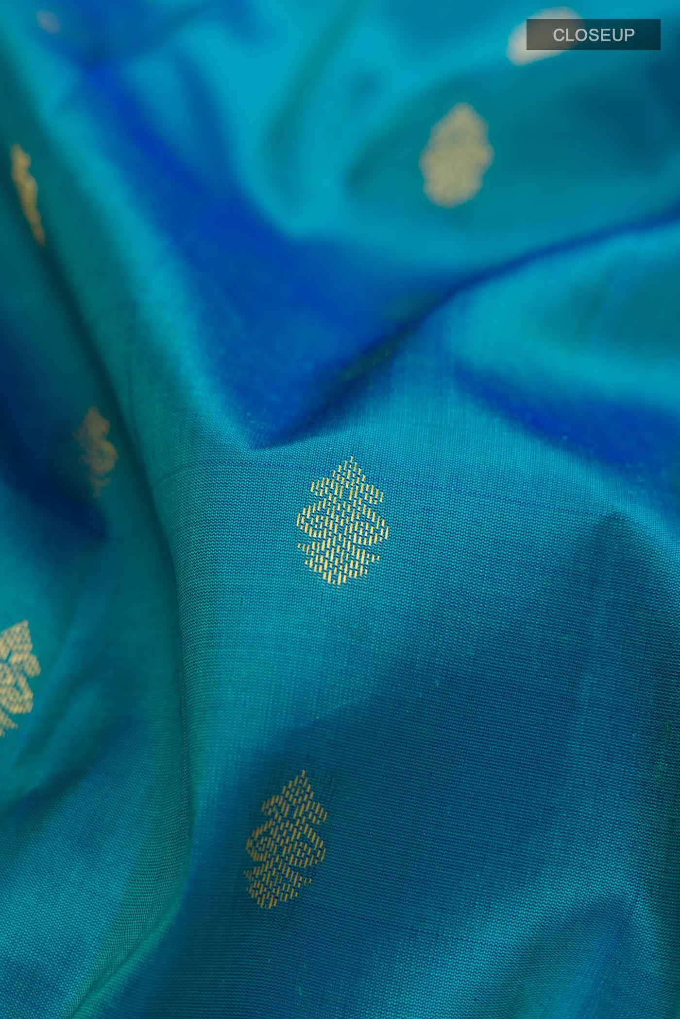 Blue Kanchipuram Silk Saree