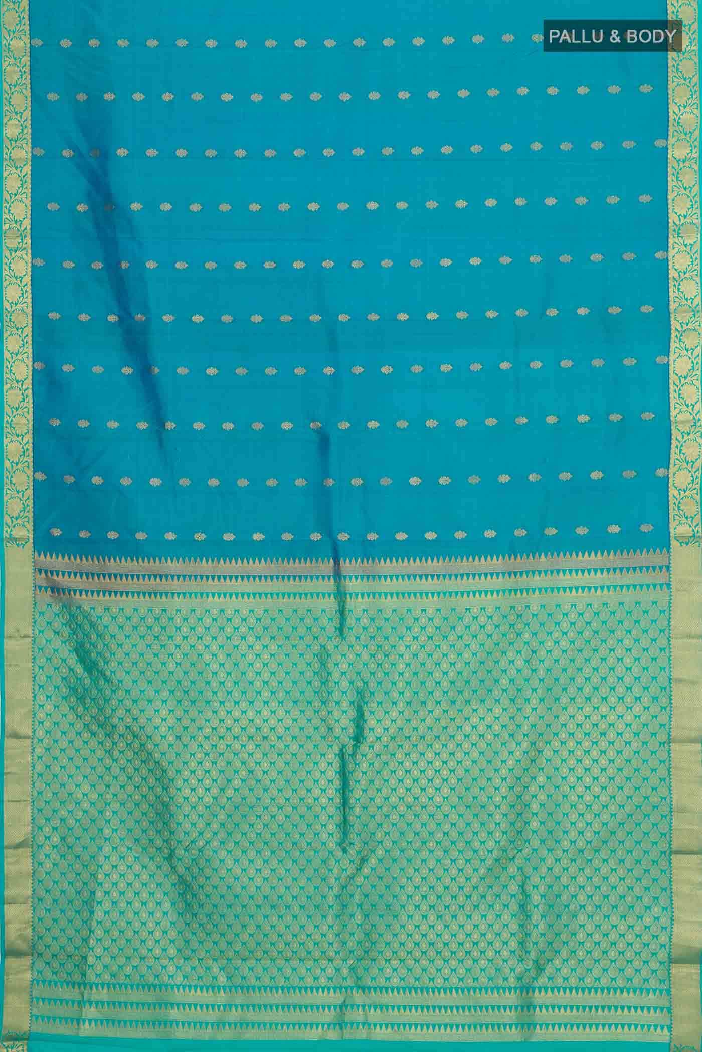 Blue Kanchipuram Silk Saree
