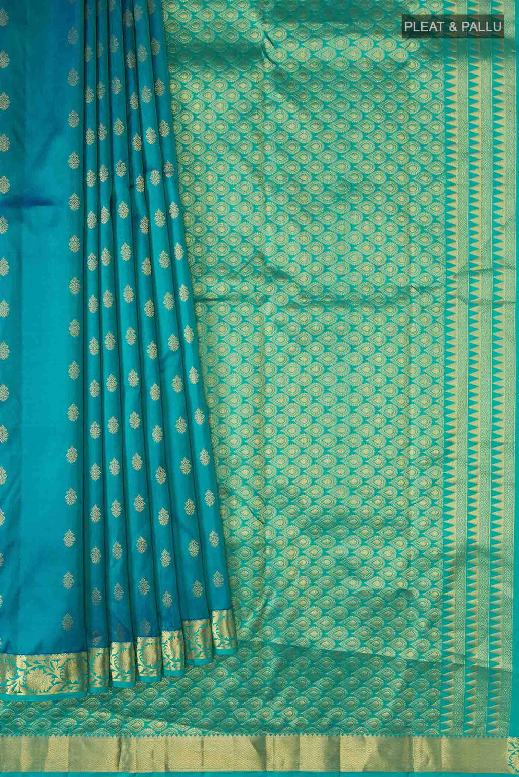 Blue Kanchipuram Silk Saree