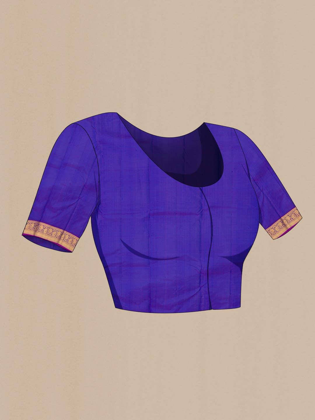 Blue Kanchipuram Silk Saree