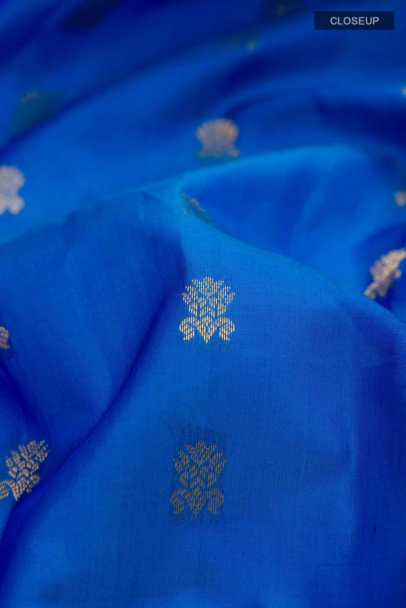 Blue Kanchipuram Silk Saree