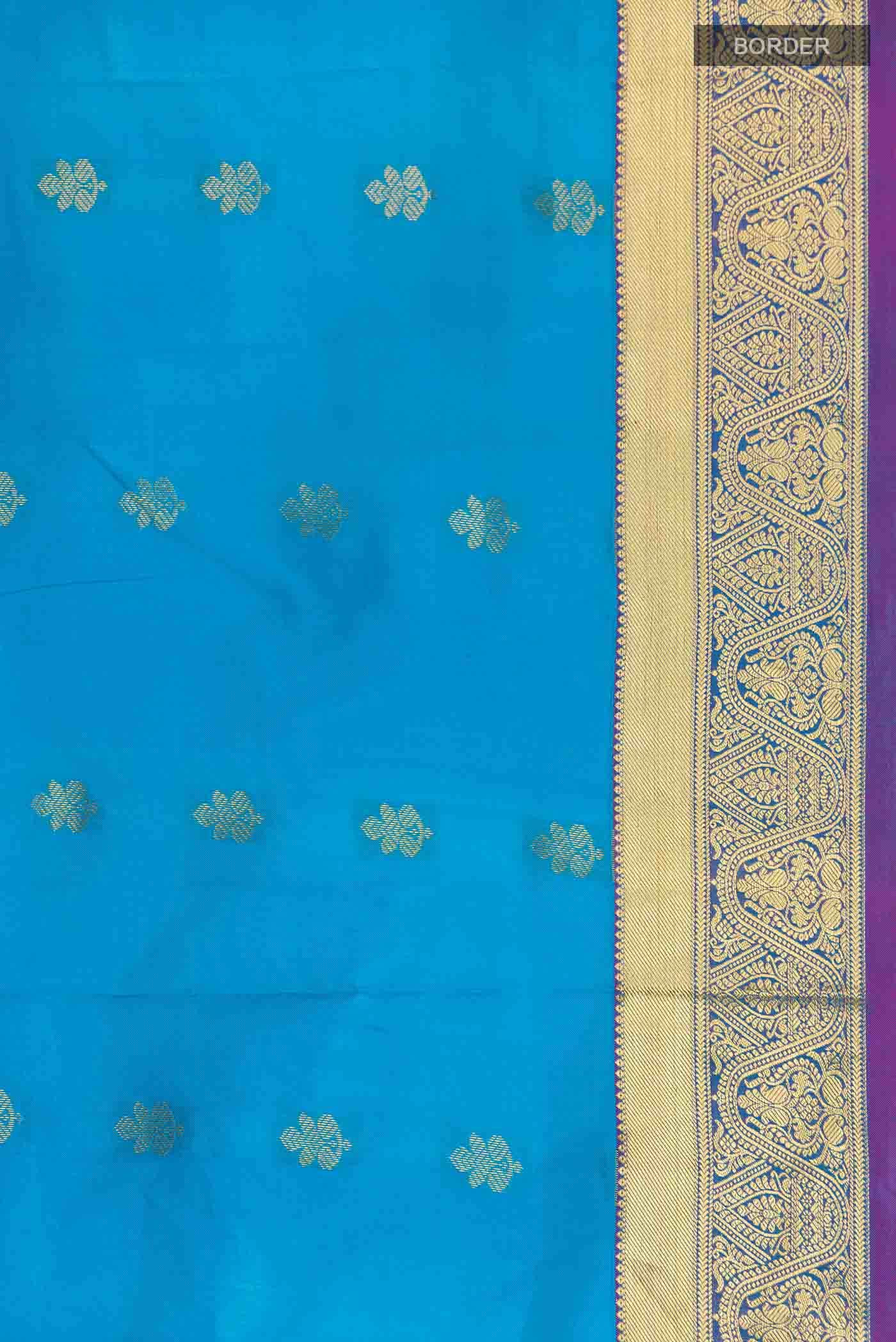 Blue Kanchipuram Silk Saree