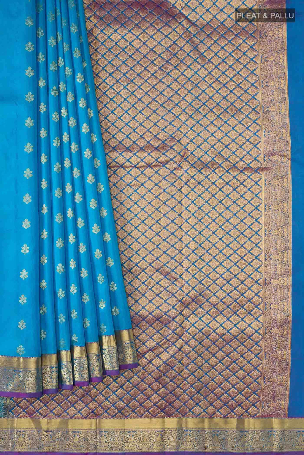 Blue Kanchipuram Silk Saree