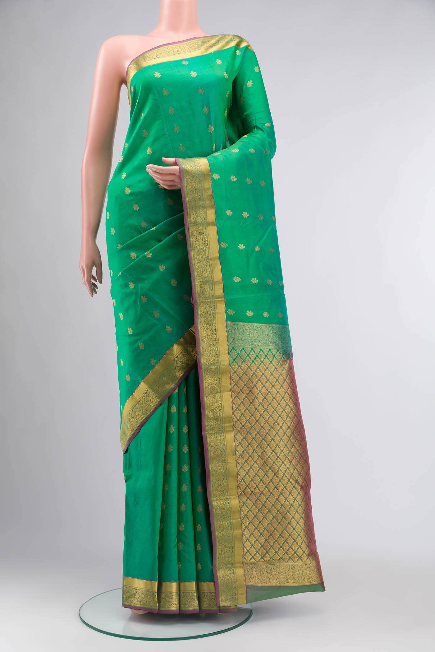 Green Kanchipuram Silk Saree